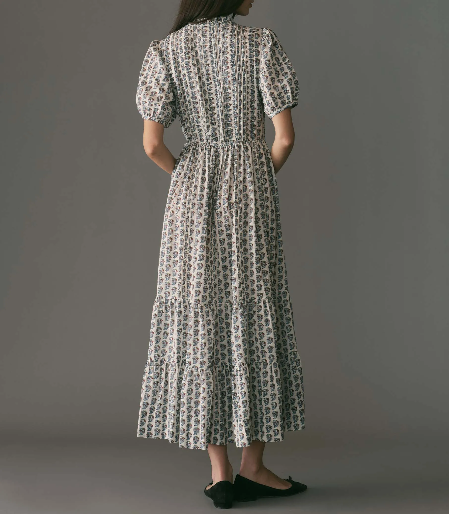 HMD -- HALEIGH DRESS -- SEA SALT PAISLEY sold by Doen product image thumbnail 4