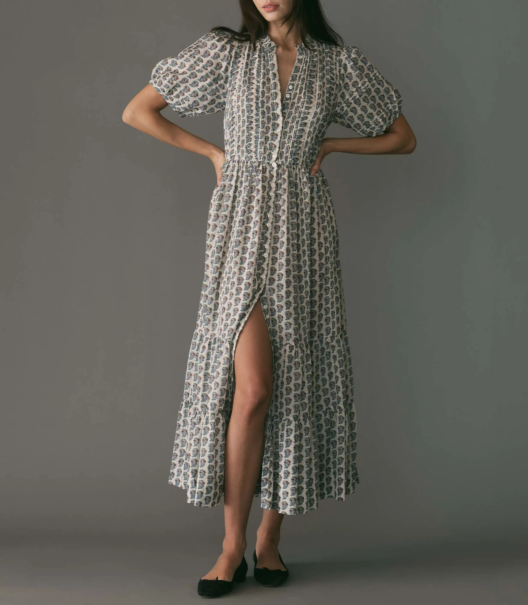 HMD -- HALEIGH DRESS -- SEA SALT PAISLEY sold by Doen