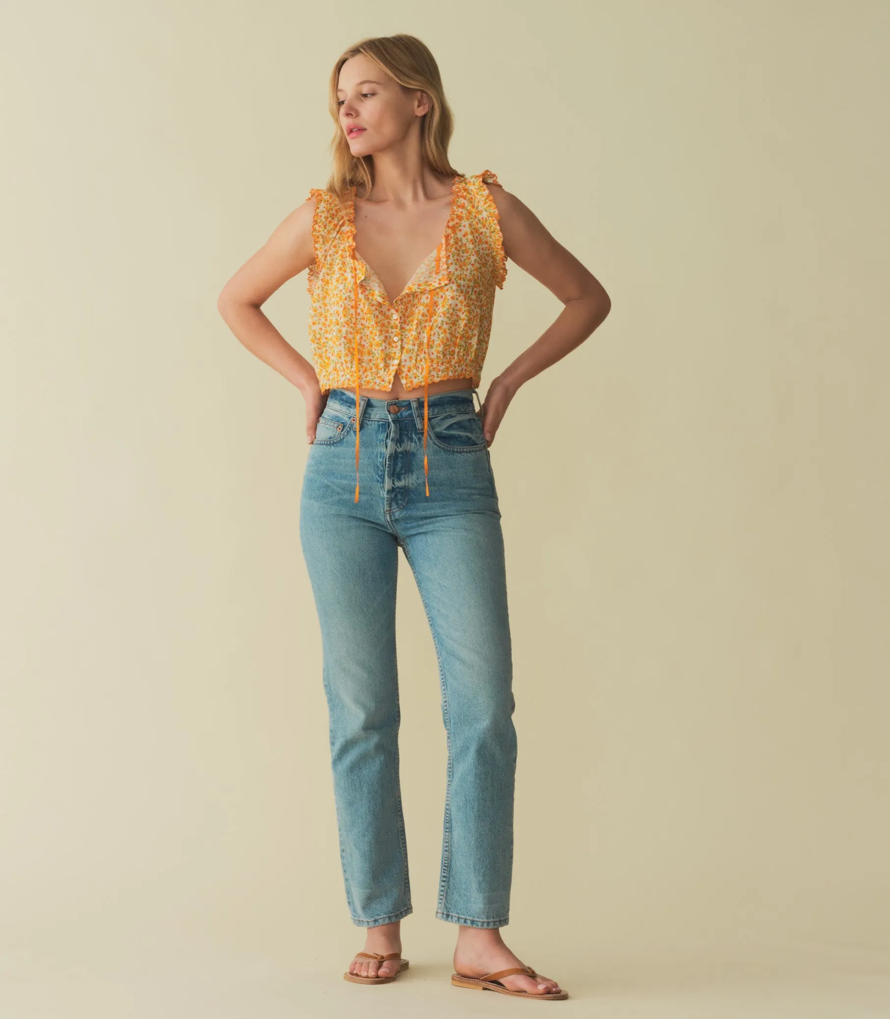 HMD -- TRAVELER TOP -- CLEMENTINE DAISY FIELDS sold by Doen product image thumbnail 3