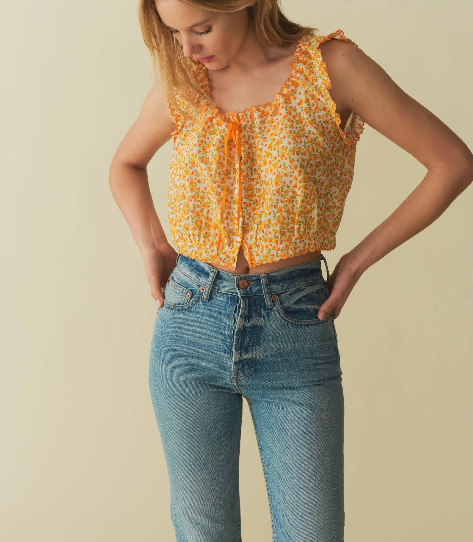 HMD -- TRAVELER TOP -- CLEMENTINE DAISY FIELDS sold by Doen product image thumbnail 2