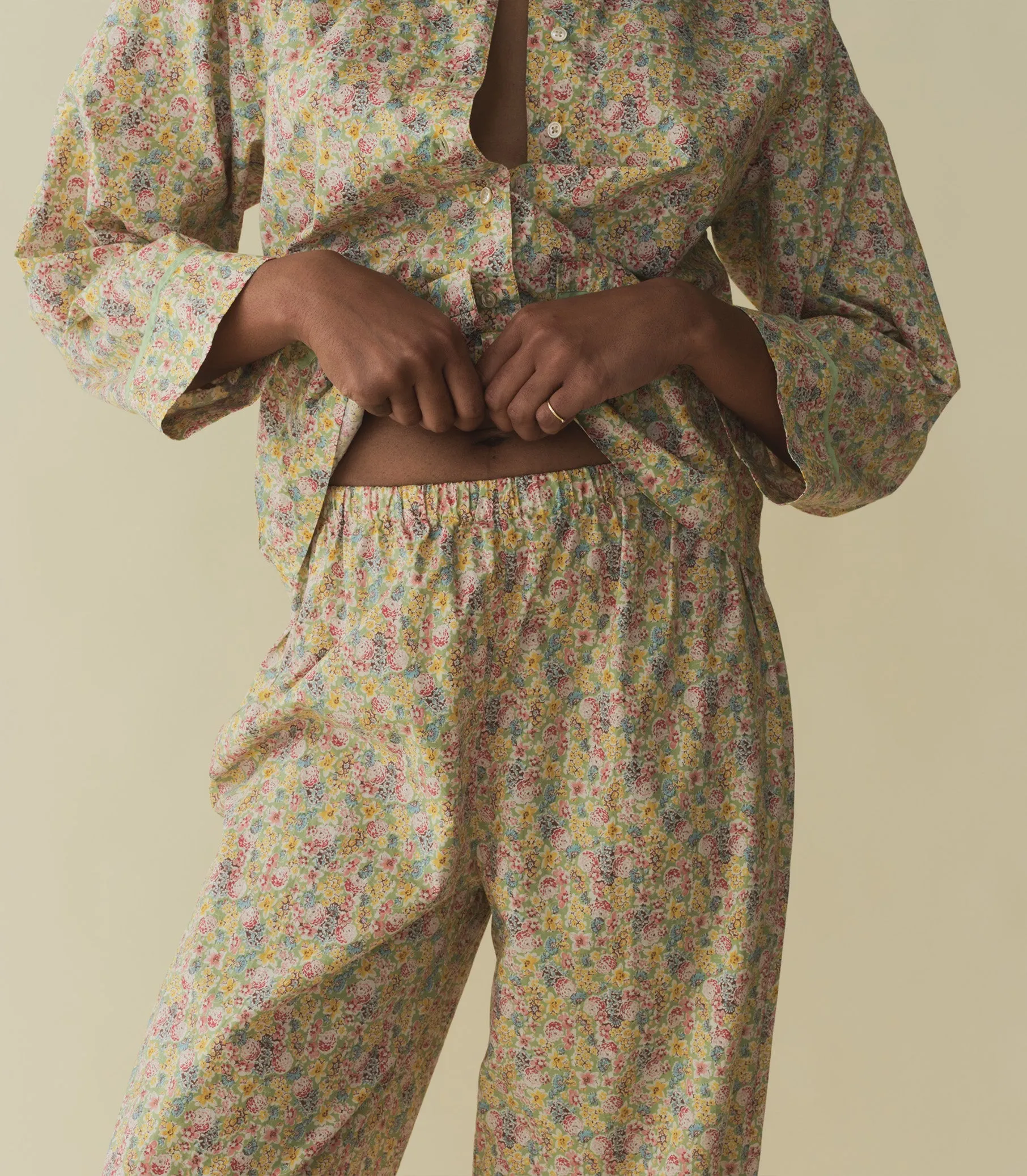 HMD -- PAZ PAJAMA -- CHRYSANTHEMUM SKY FLORAL sold by Doen product image thumbnail 3