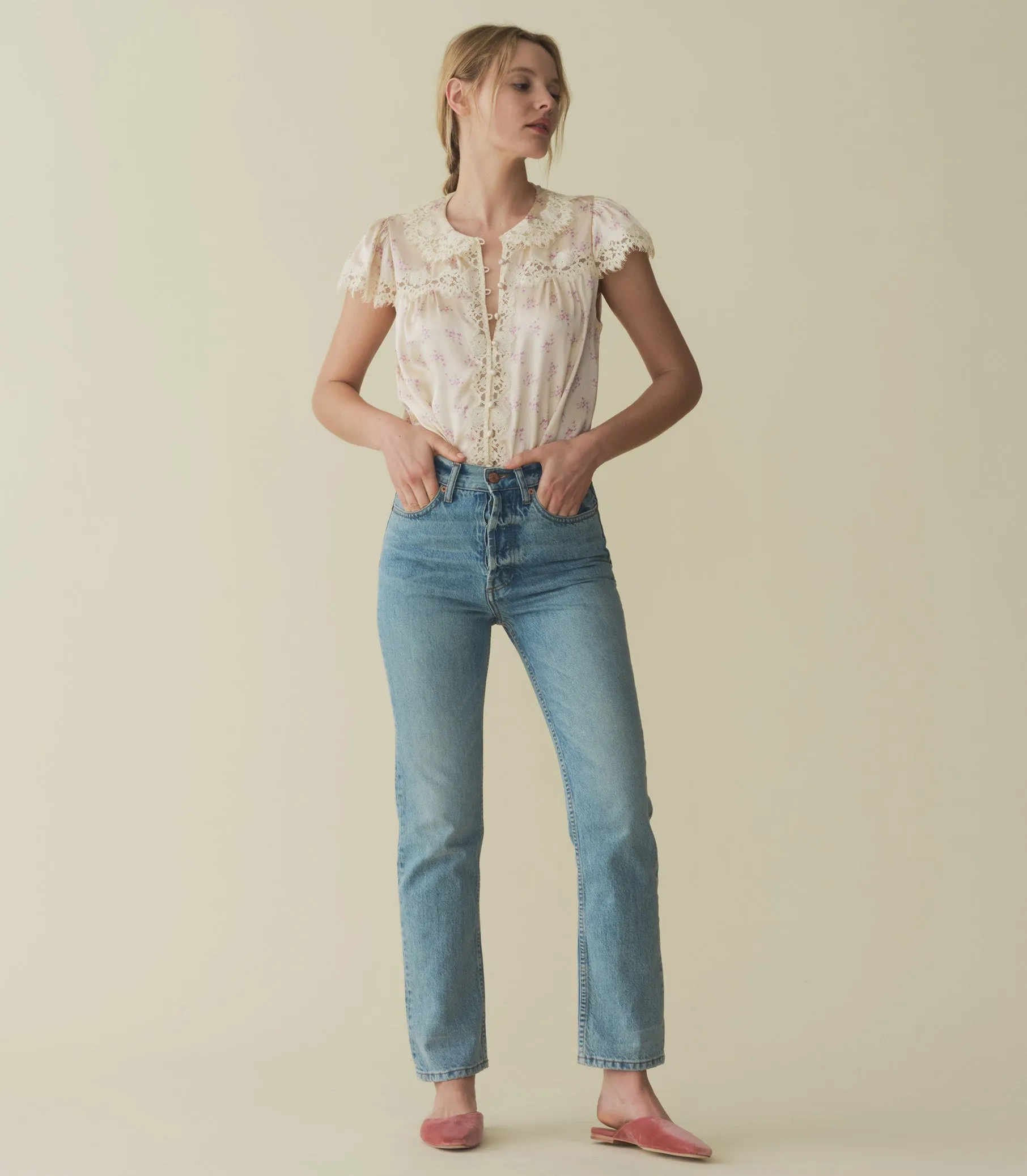 HMD -- JOSEPHINE TOP -- ROSE HILLSIDE HEATHER sold by Doen product image thumbnail 2