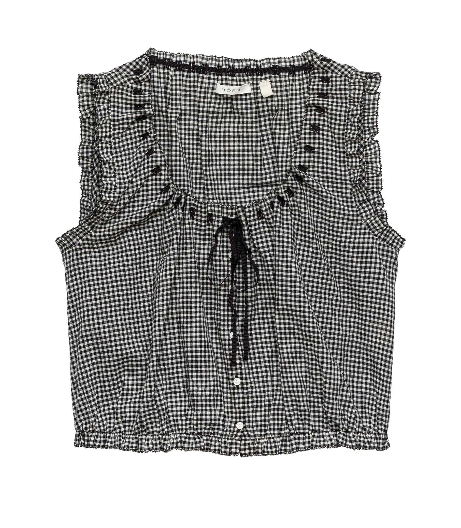 HMD -- TRAVELER TOP -- LA MADDALENA GINGHAM sold by Doen product image thumbnail 4