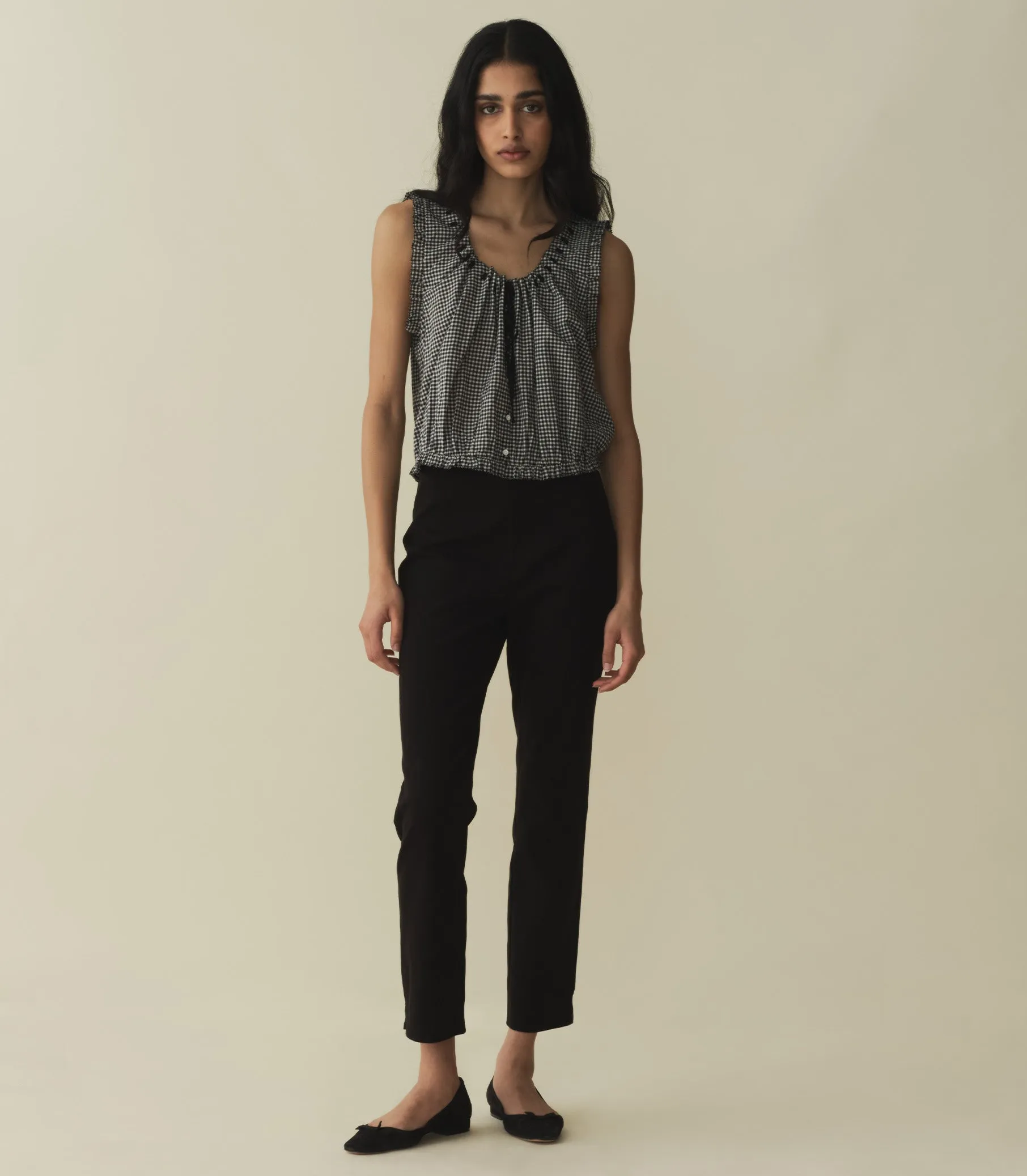 HMD -- TRAVELER TOP -- LA MADDALENA GINGHAM sold by Doen product image thumbnail 2