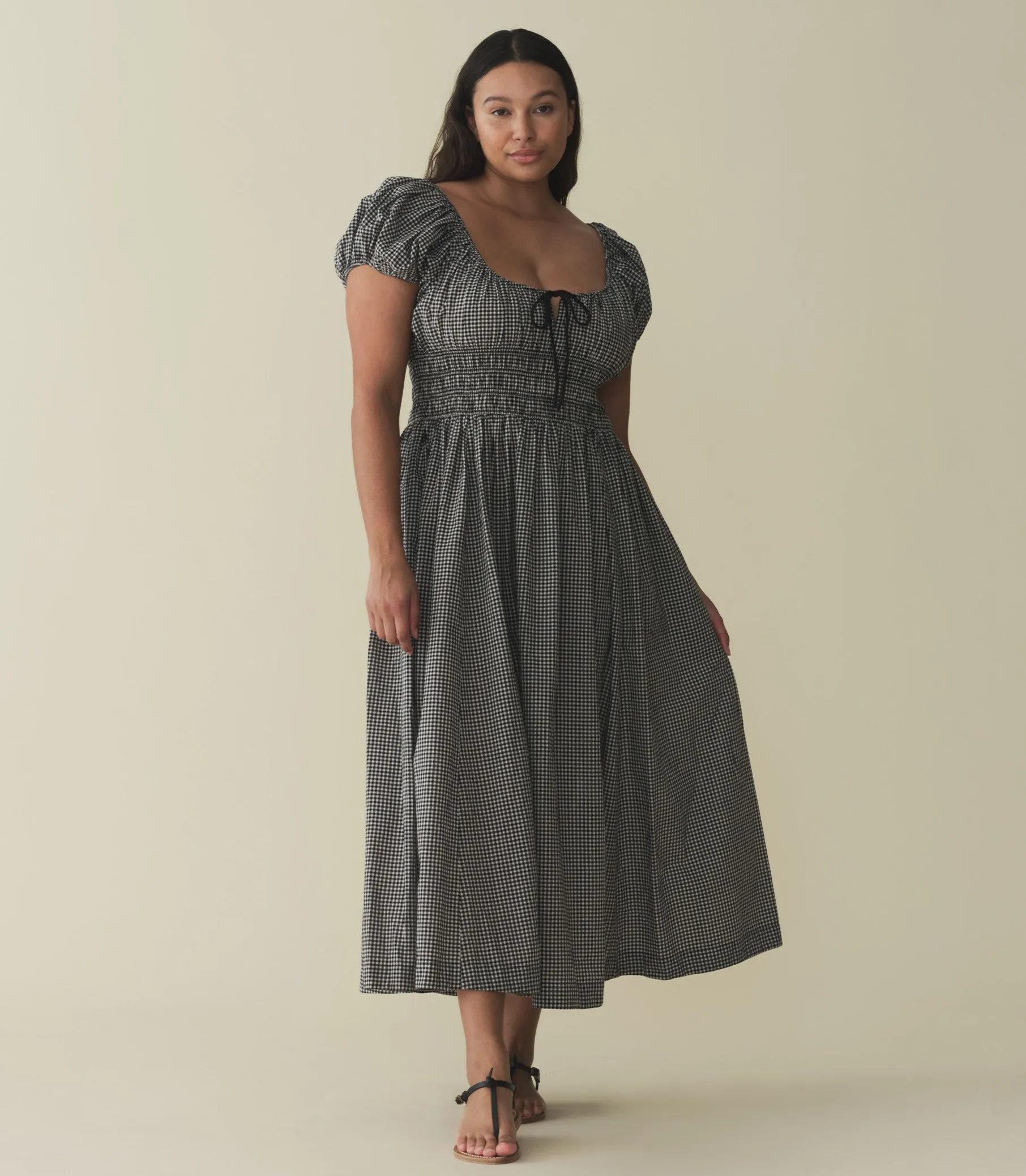 HMD -- QUINN DRESS -- LA MADDALENA GINGHAM sold by Doen product image thumbnail 5