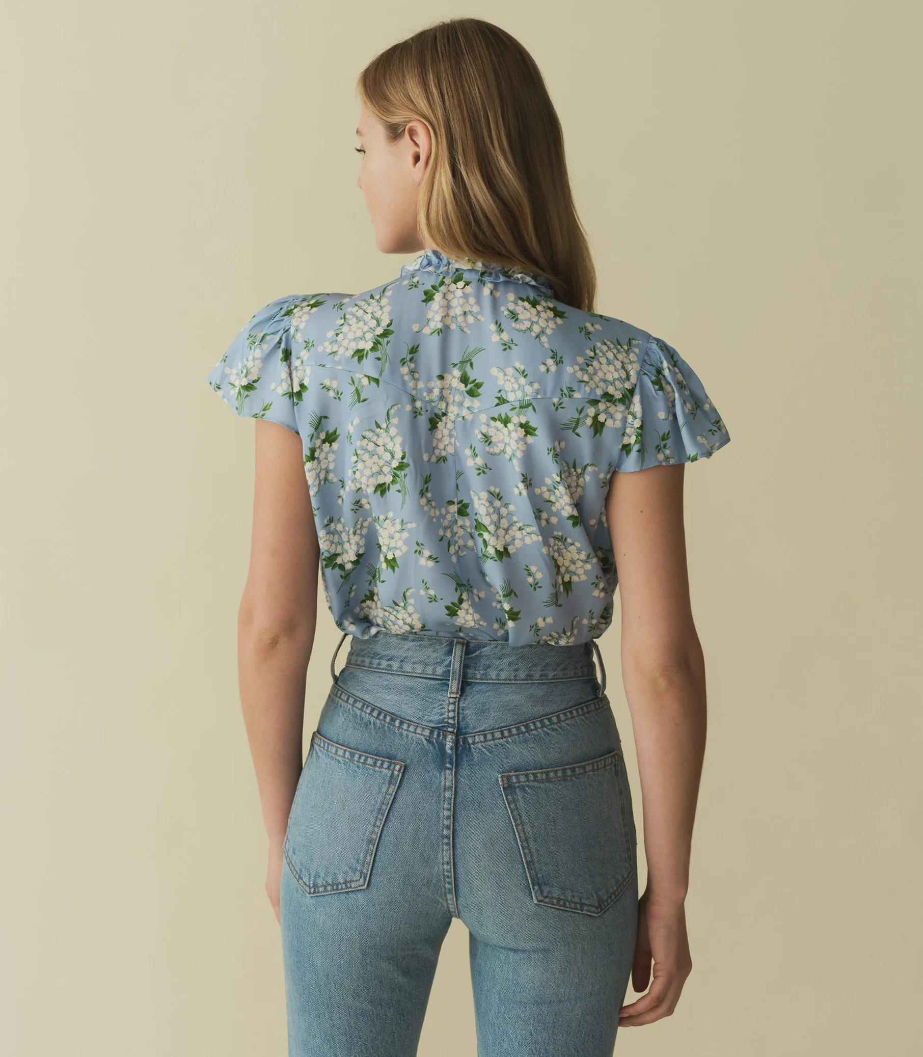 HMD -- OPALINE TOP -- SKY MAY BELL FLORAL sold by Doen product image thumbnail 3