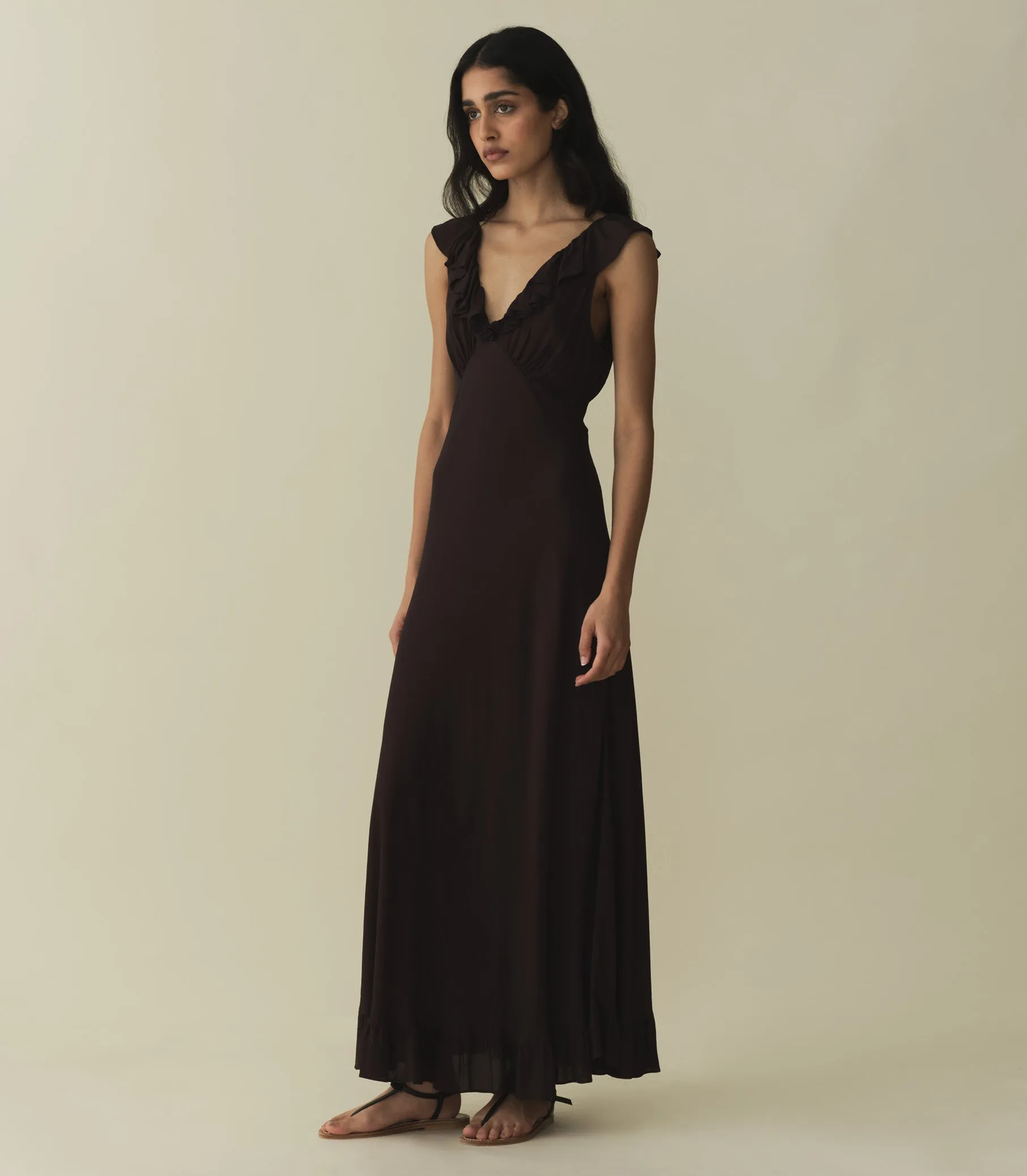 HMD -- ARLEEN DRESS -- BLACK sold by Doen