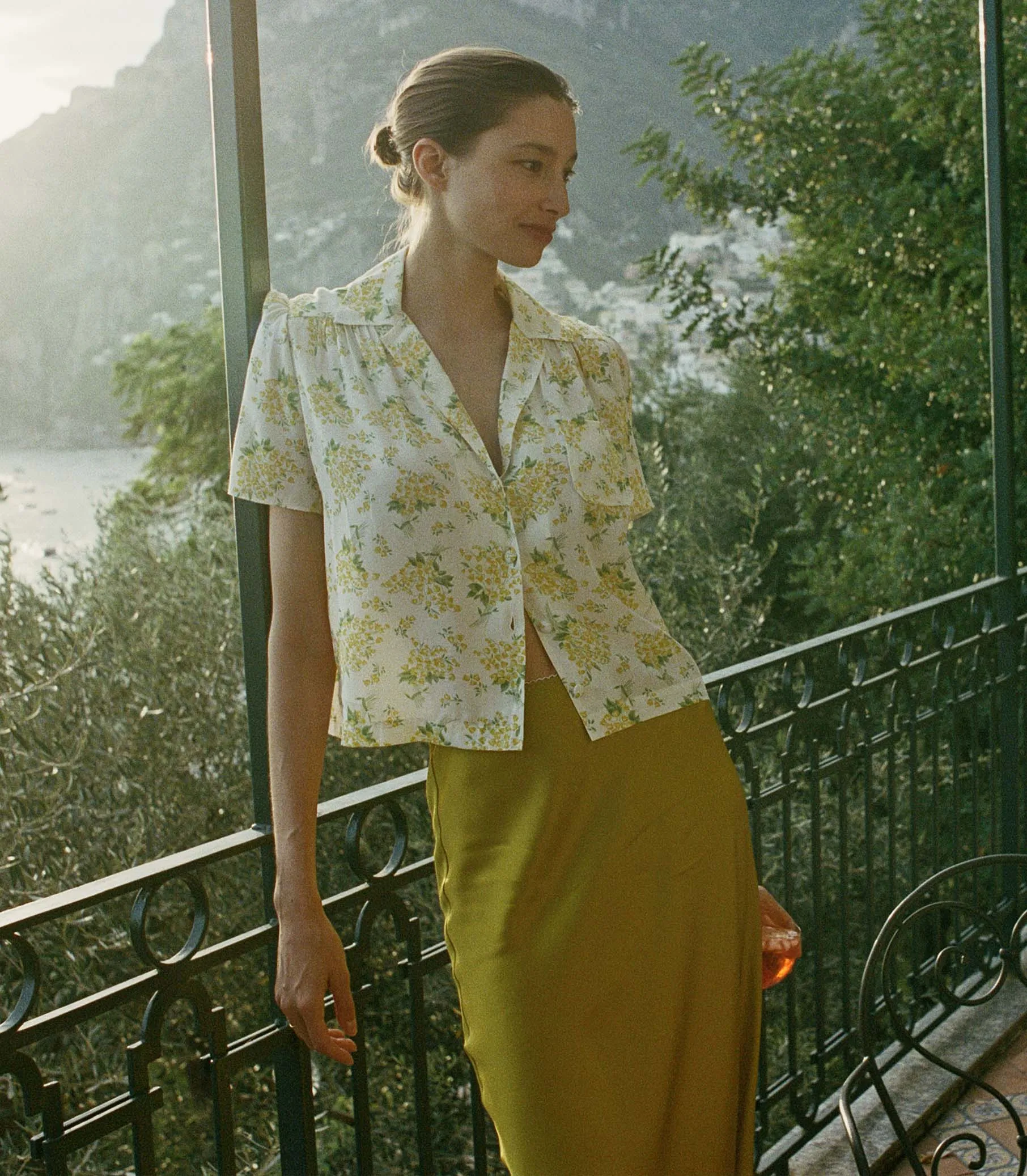 HMD -- LAYLA TOP -- SALT MAY BELL FLORAL sold by Doen