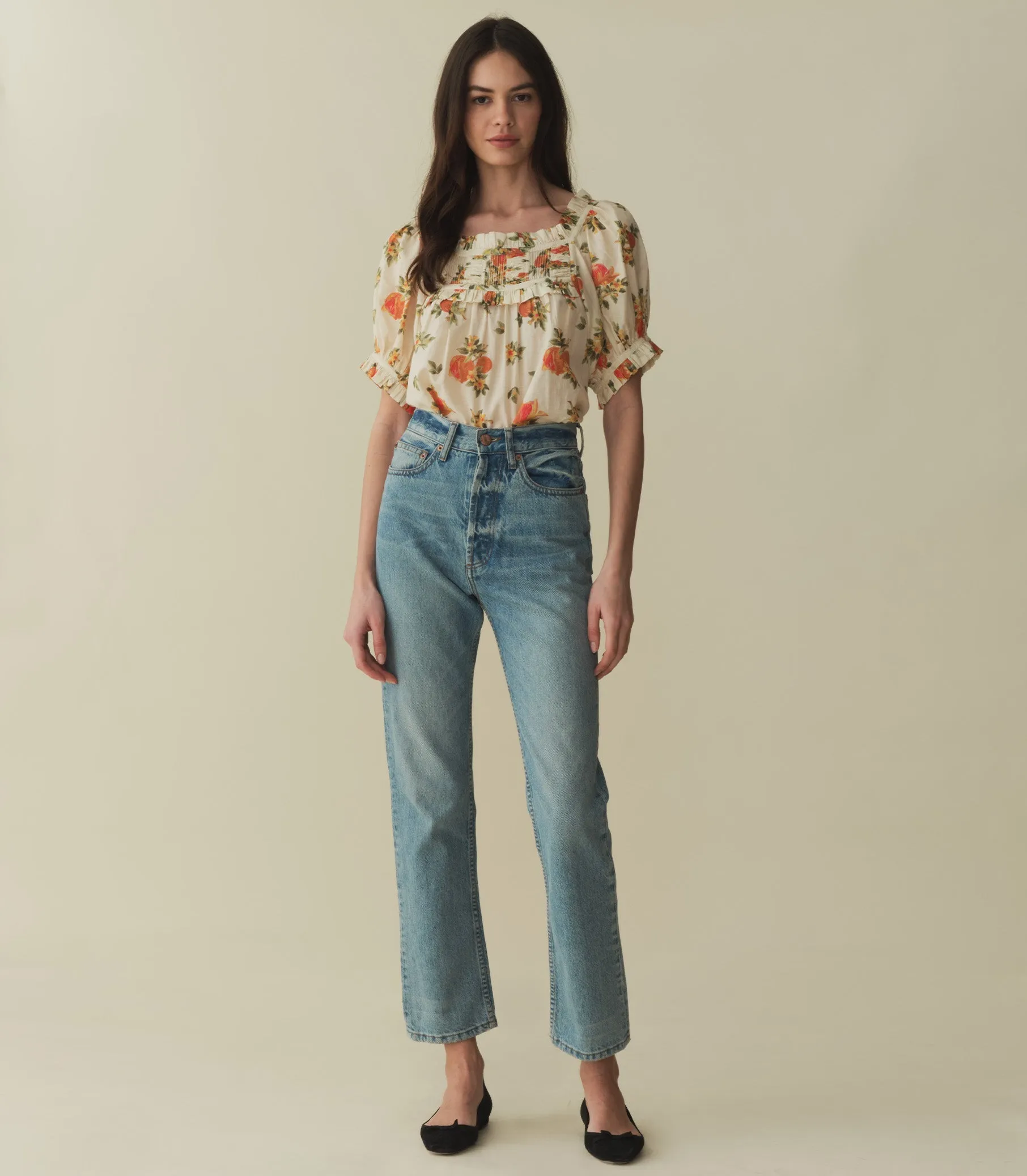 HMD -- FRANCES TOP -- ORANGERIE FLORAL sold by Doen product image thumbnail 2
