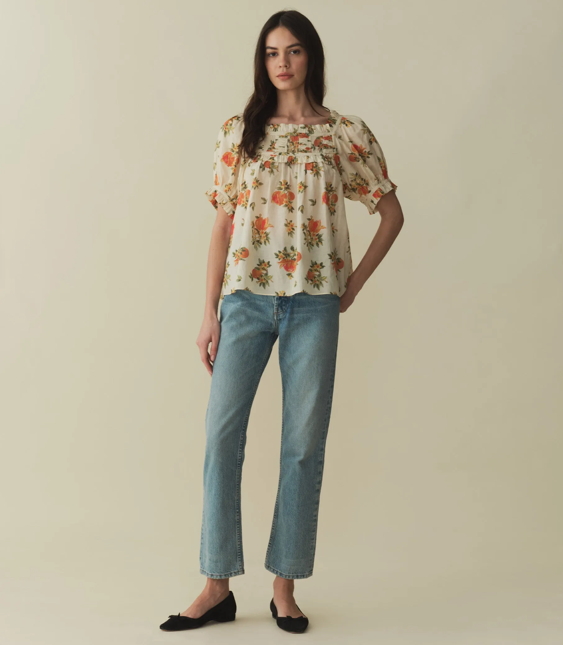 HMD -- FRANCES TOP -- ORANGERIE FLORAL sold by Doen product image thumbnail 4