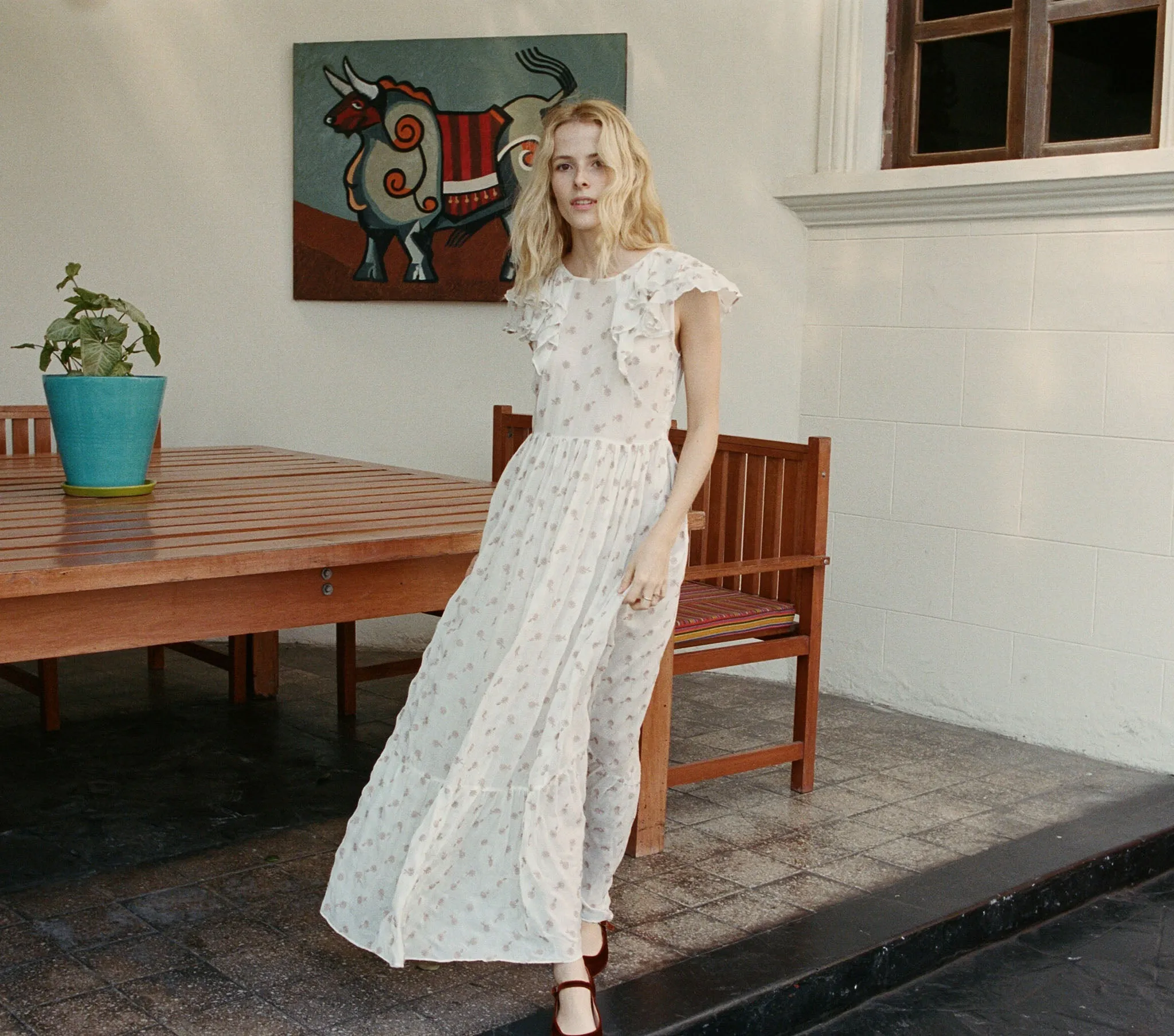 HMD -- FLORA DRESS -- SALT sold by Doen