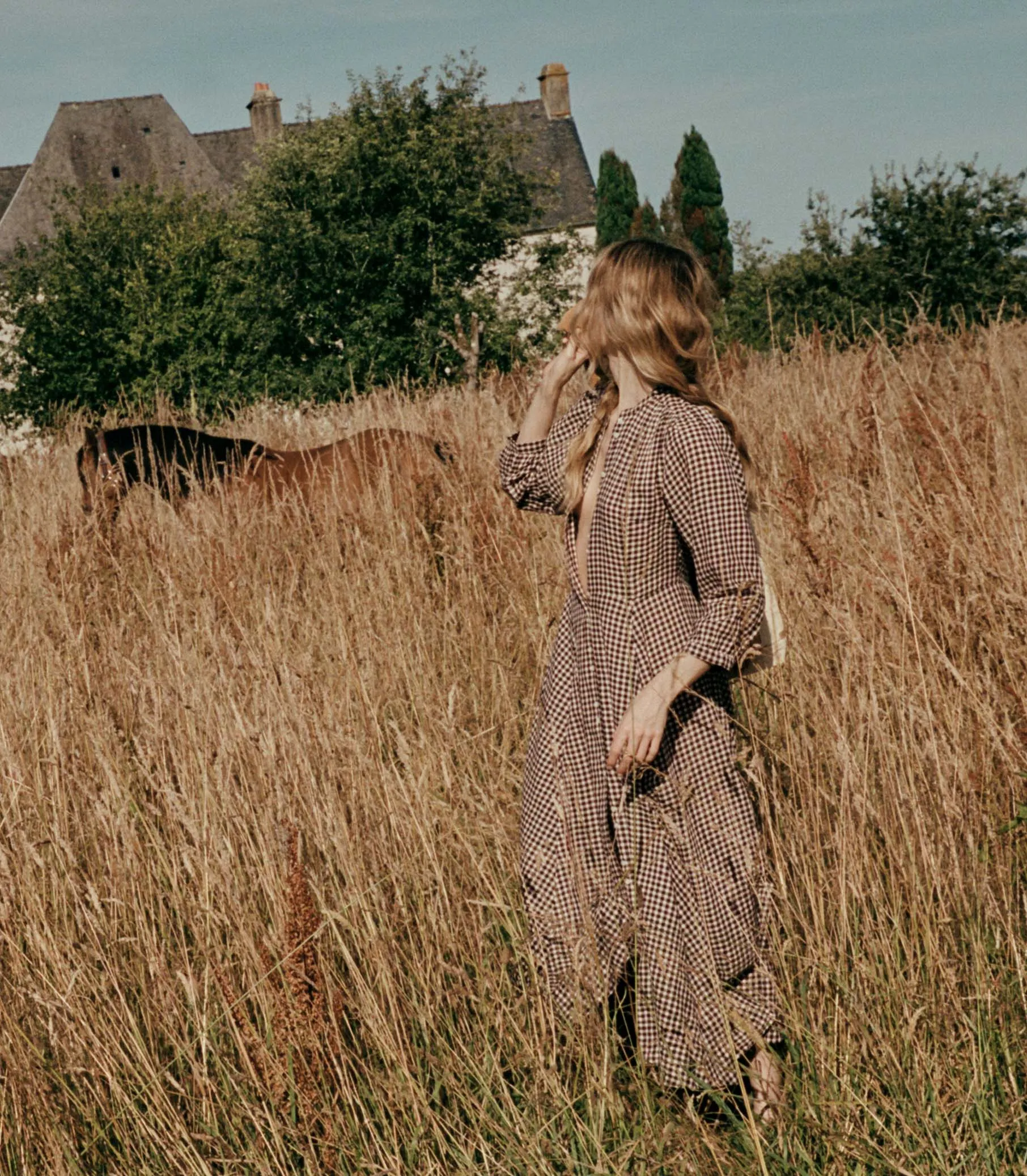 HMD -- MARIELLE DRESS -- DELPHINE PLAID sold by Doen product image thumbnail 5