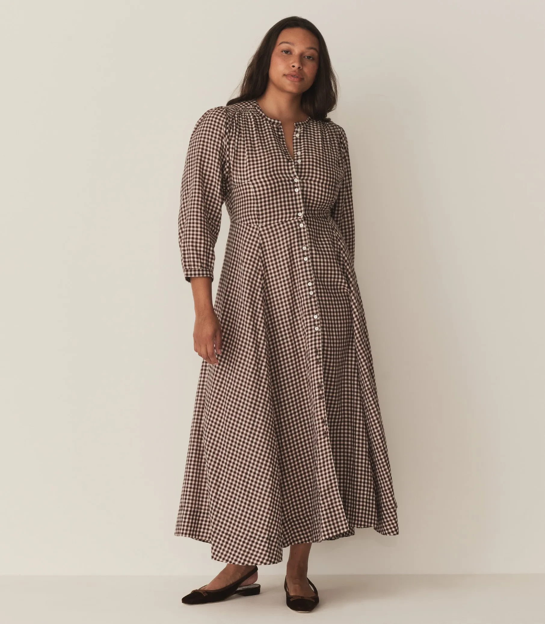 HMD -- MARIELLE DRESS -- DELPHINE PLAID sold by Doen product image thumbnail 2