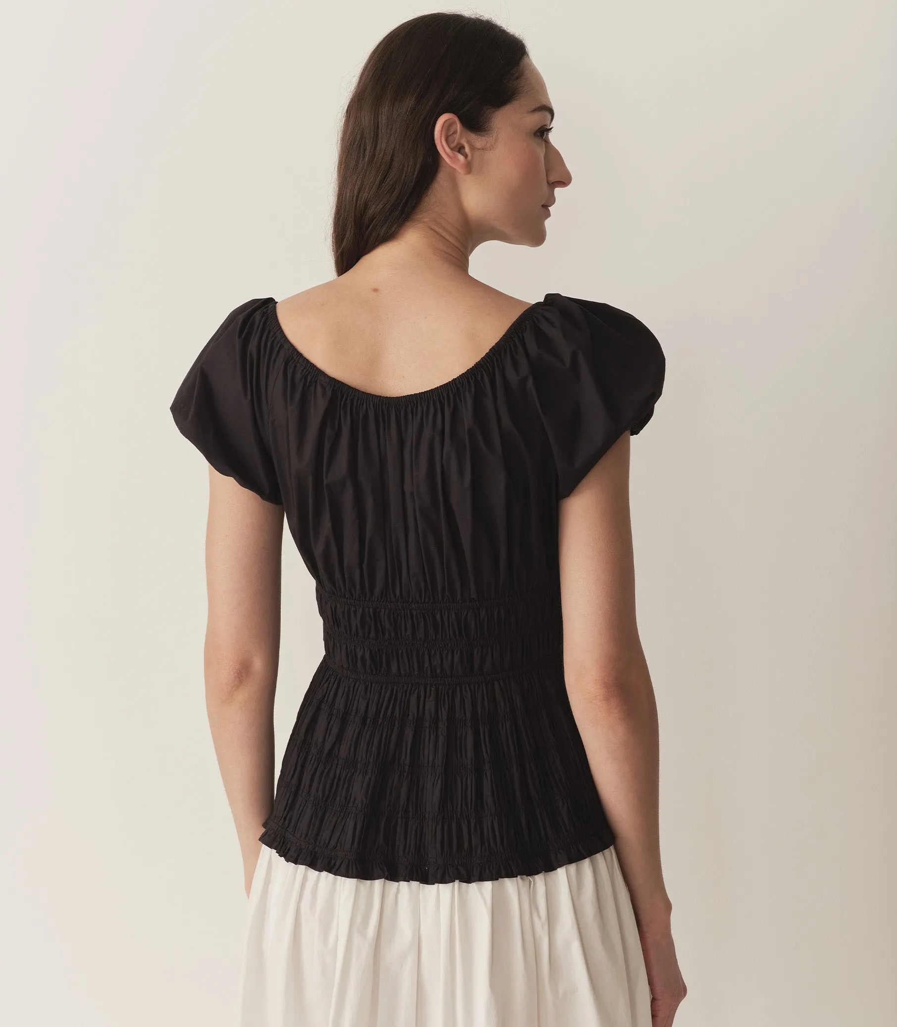 ENYA DRESS -- BLACK AND SALT sold by Doen product image thumbnail 3