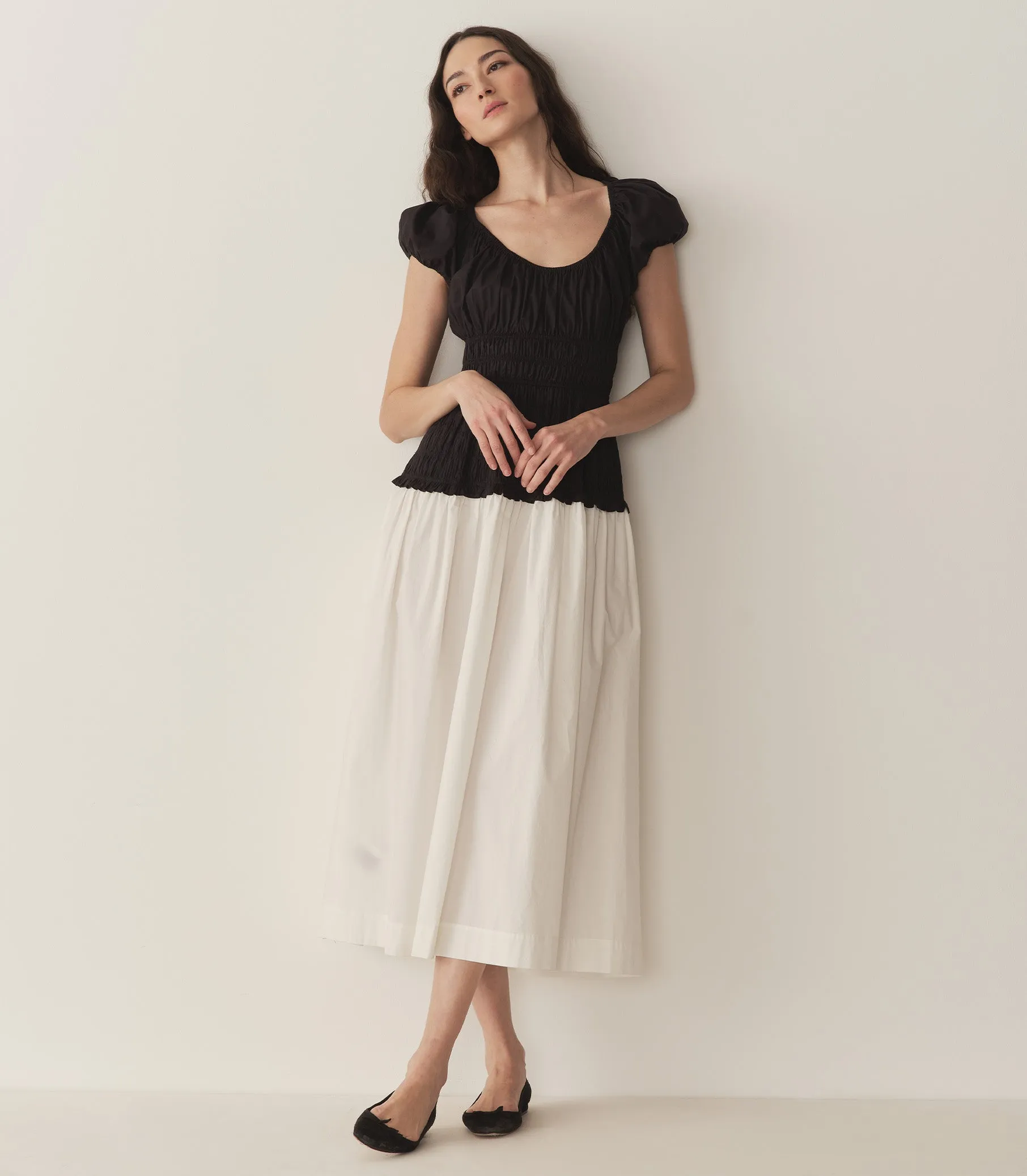 ENYA DRESS -- BLACK AND SALT sold by Doen product image thumbnail 2