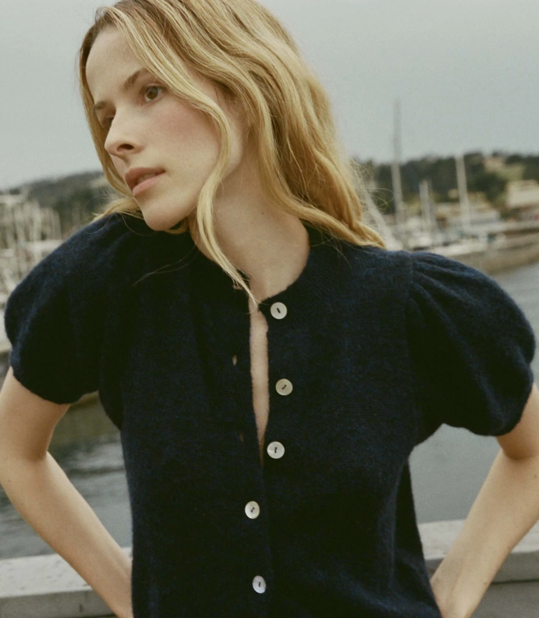 ANISA CARDIGAN -- NAVY sold by Doen product image thumbnail 2