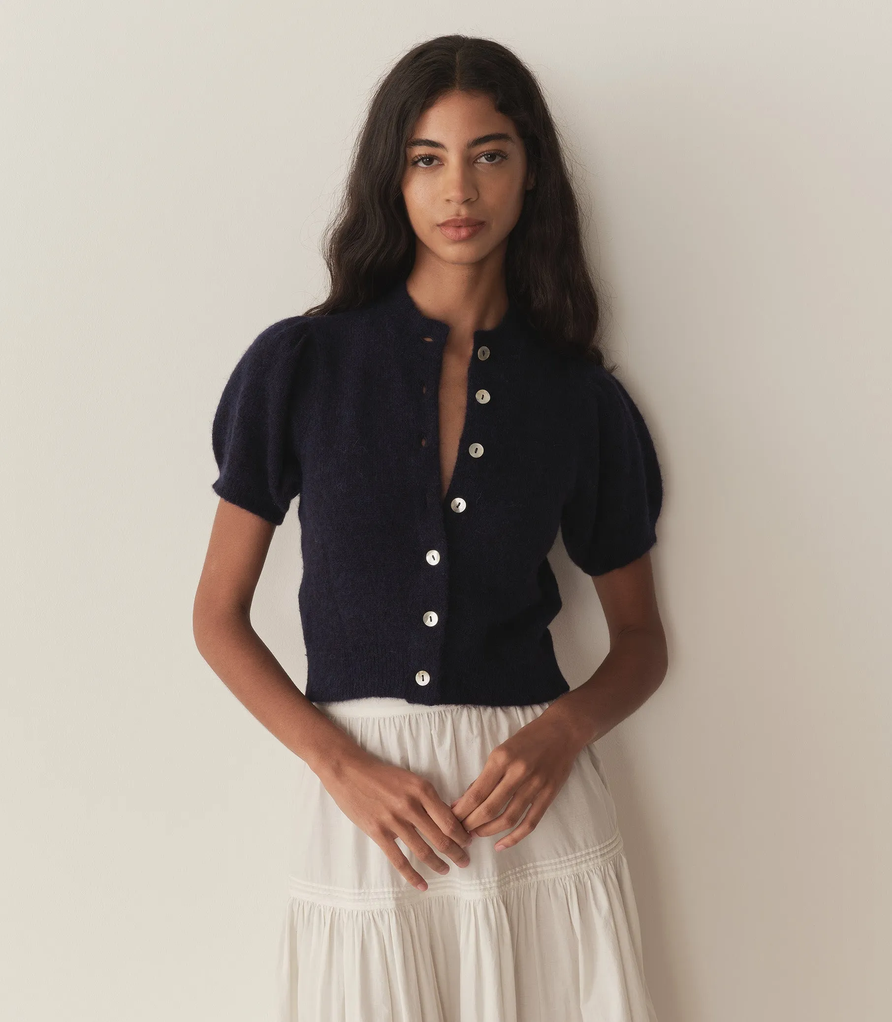 ANISA CARDIGAN -- NAVY sold by Doen product image thumbnail 4