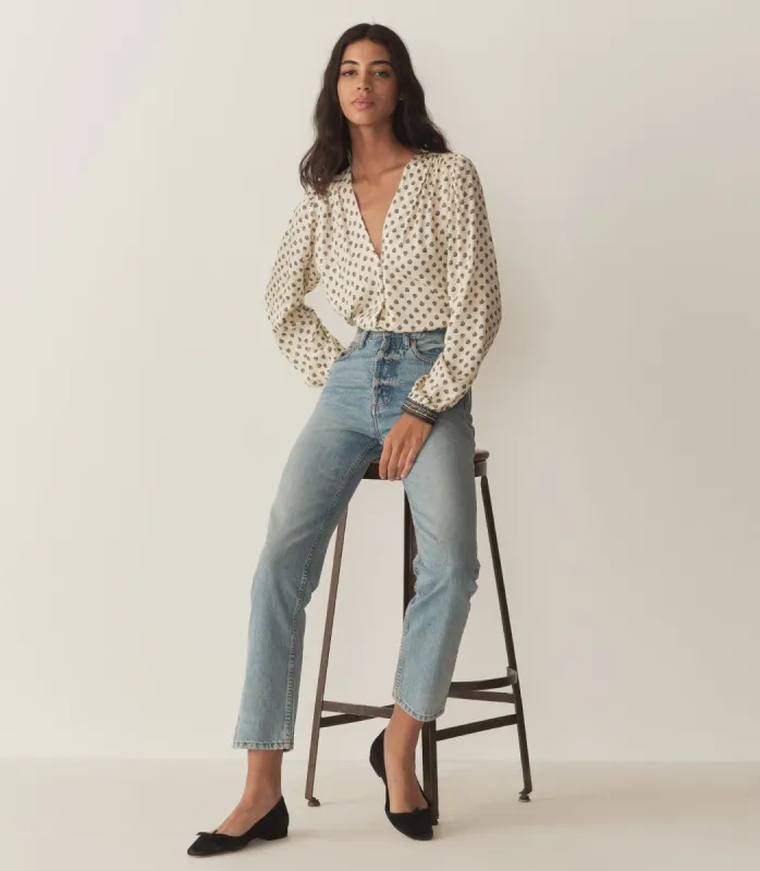 CANDACE TOP -- RIVIERA FOULARD sold by Doen