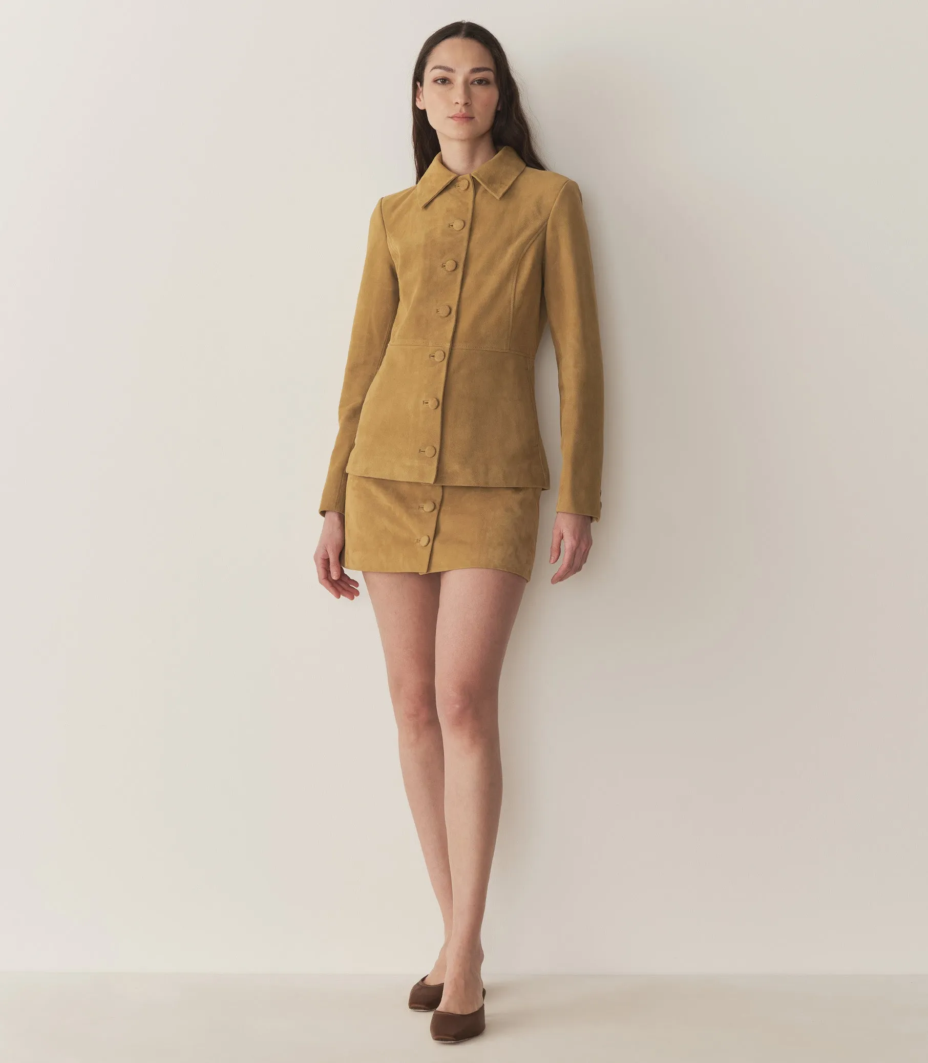 COURTNEY SKIRT -- LIGHT CAMEL sold by Doen product image thumbnail 2