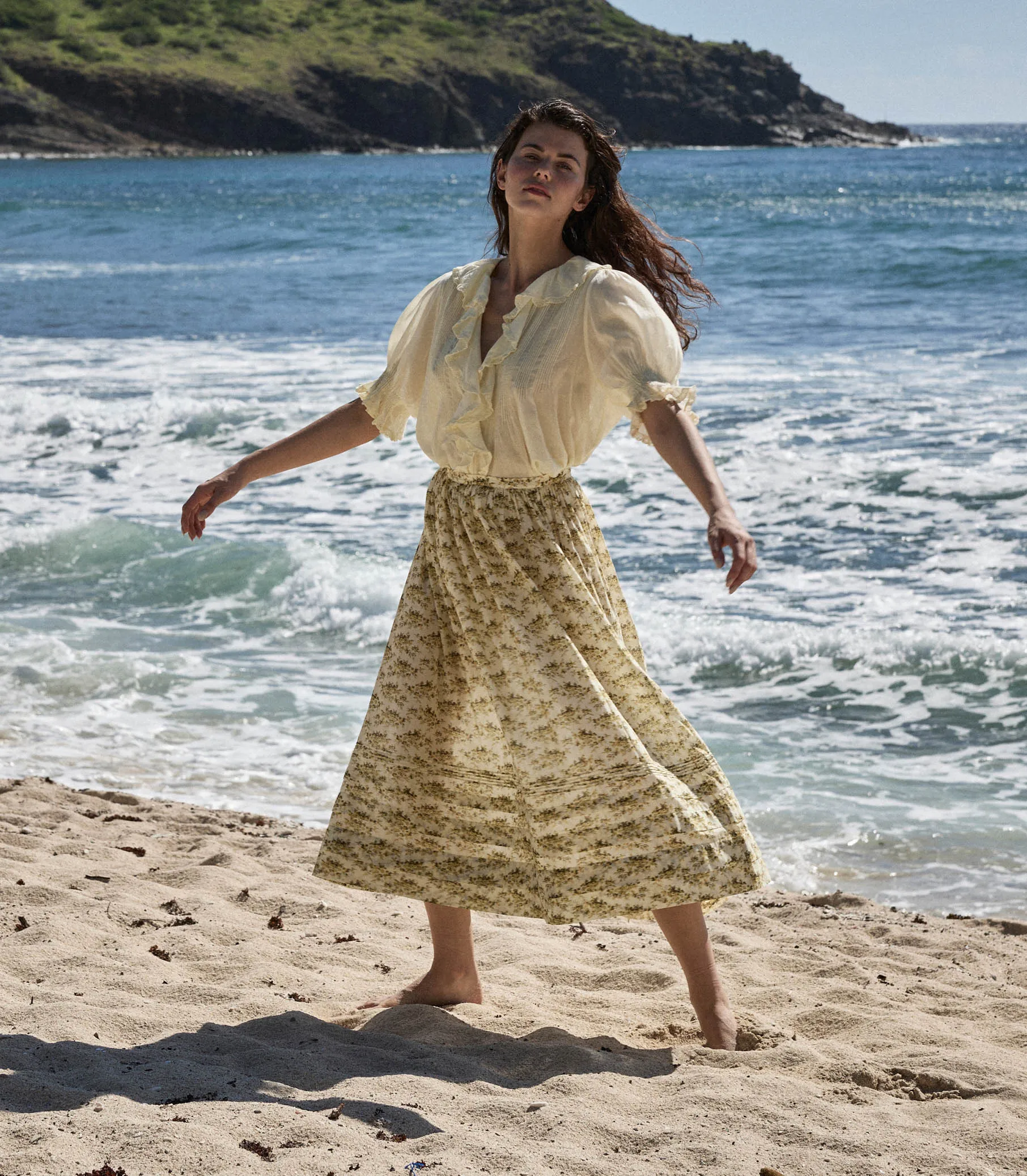 MARCIE SKIRT -- CITRON ROSIER FLORAL sold by Doen product image thumbnail 4