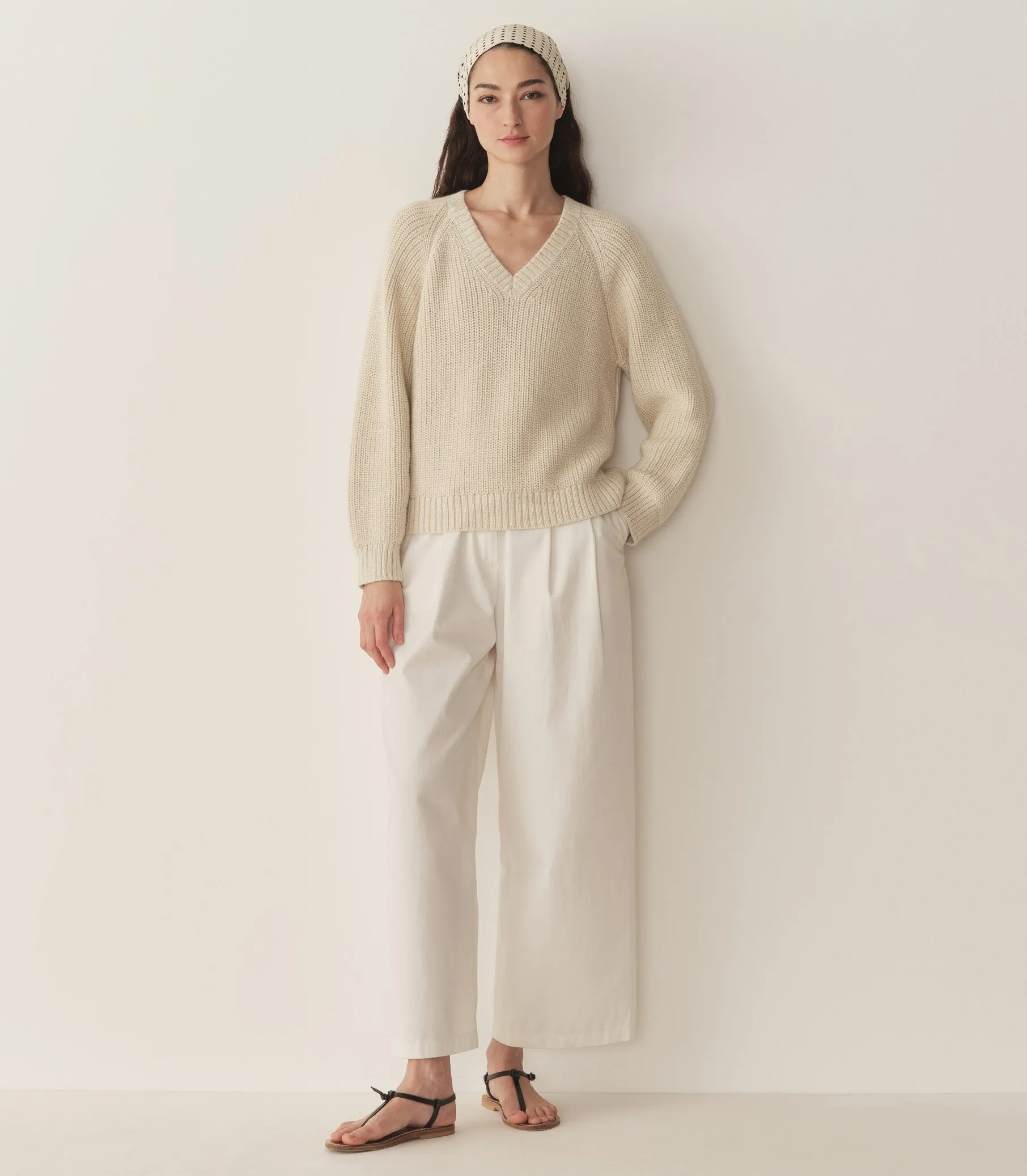 EMMONS SWEATER -- CREAM sold by Doen product image thumbnail 2