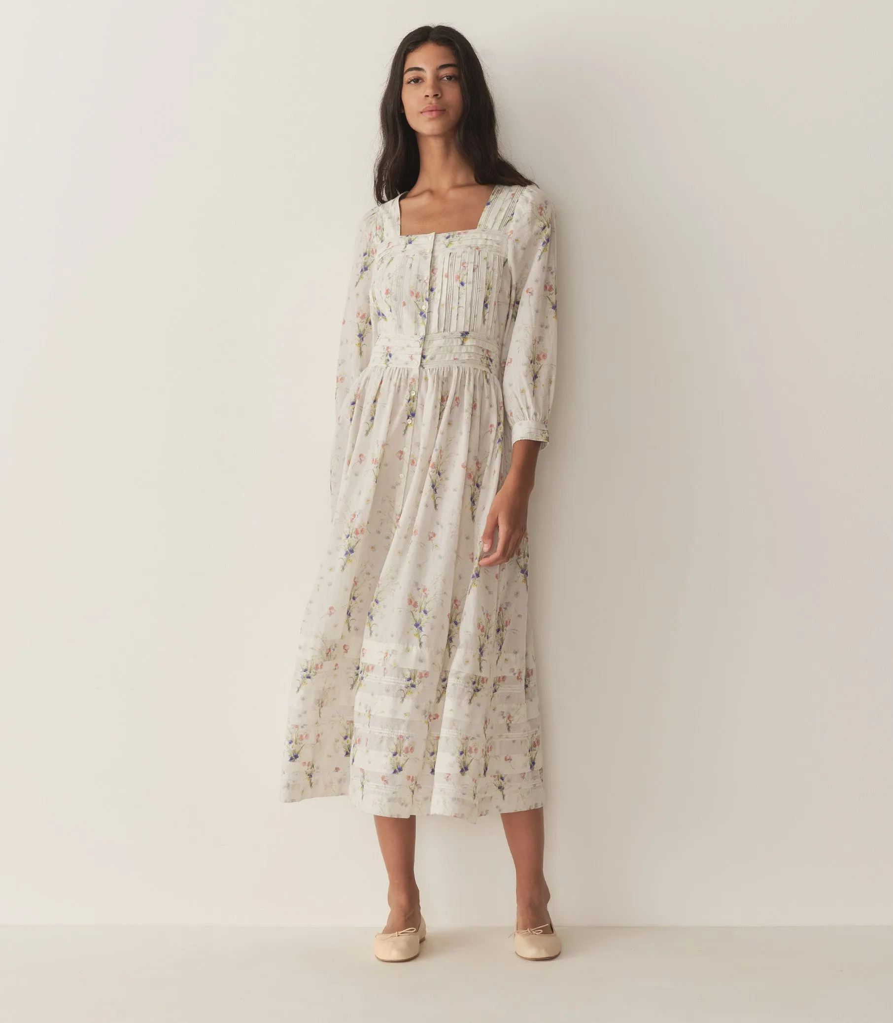 MINTA DRESS -- PAINTED BOUQUET sold by Doen product image thumbnail 2