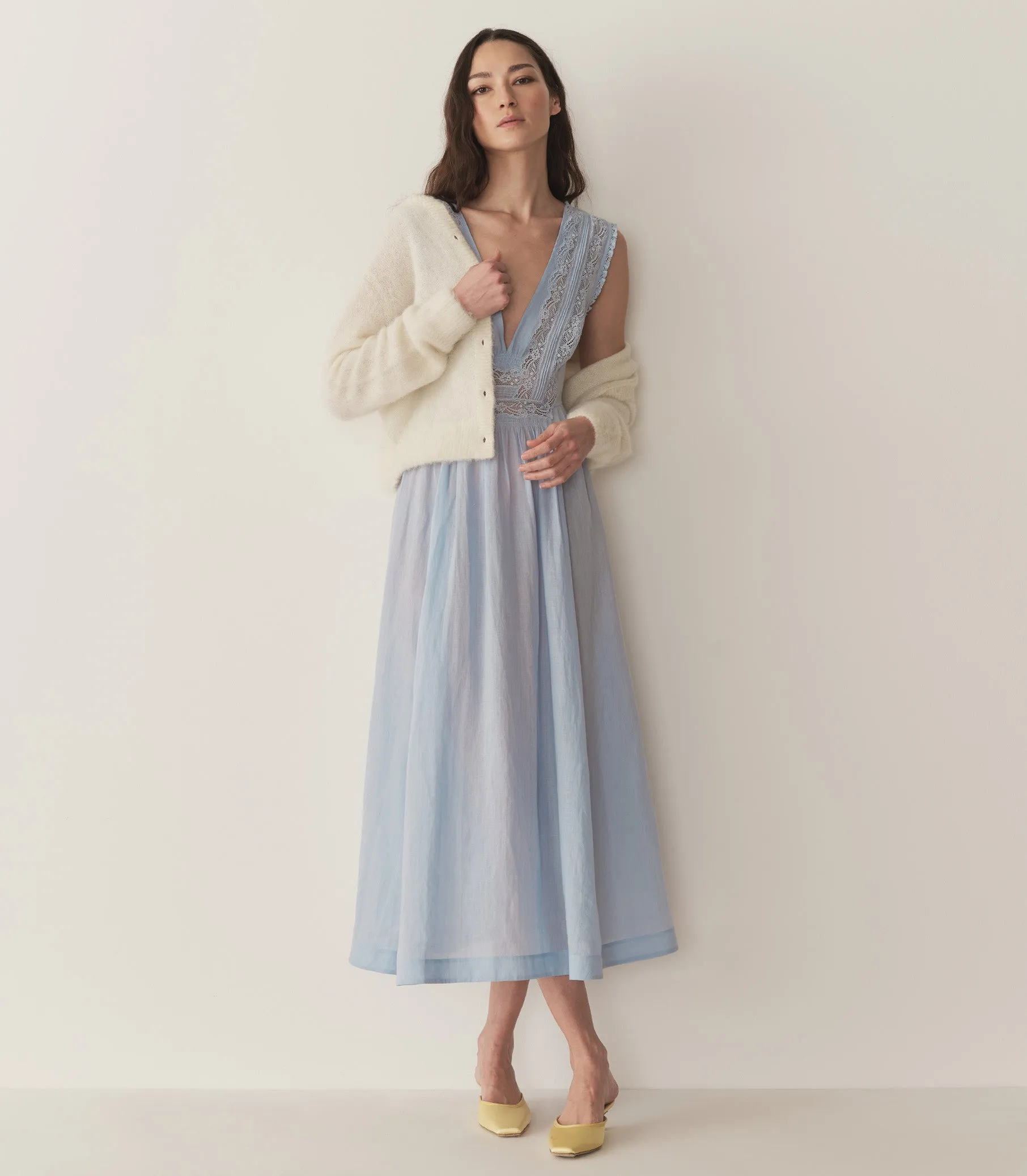 VICTORIA DRESS -- ICY BLUE sold by Doen product image thumbnail 4