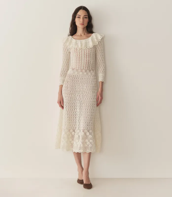 MARGOT DRESS -- PEARL sold by Doen