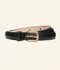 ZAZA BELT -- BLACK NAPPA sold by Doen