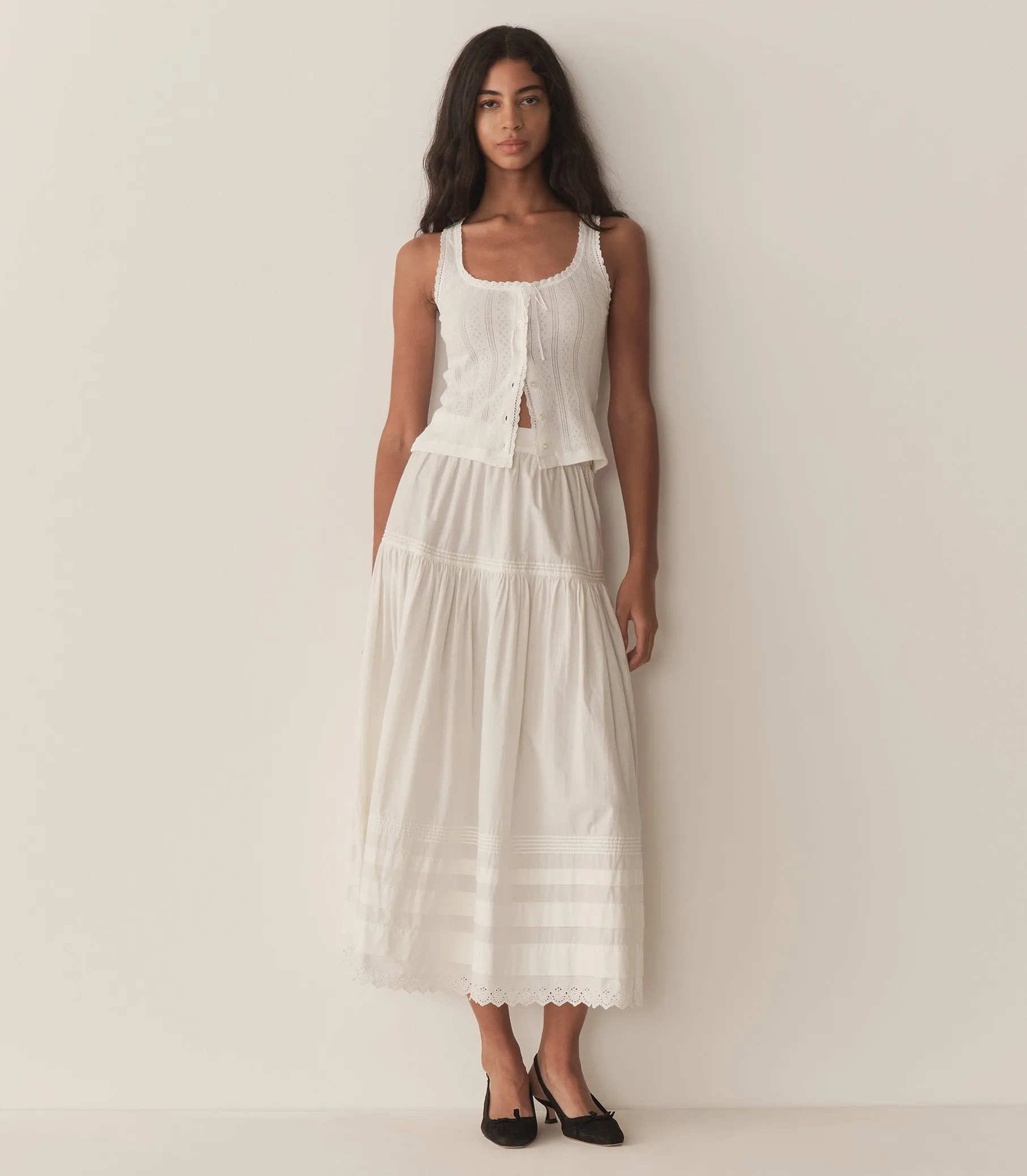 LOIS TANK -- SALT QUELLE JOLIE POINTELLE sold by Doen product image thumbnail 4