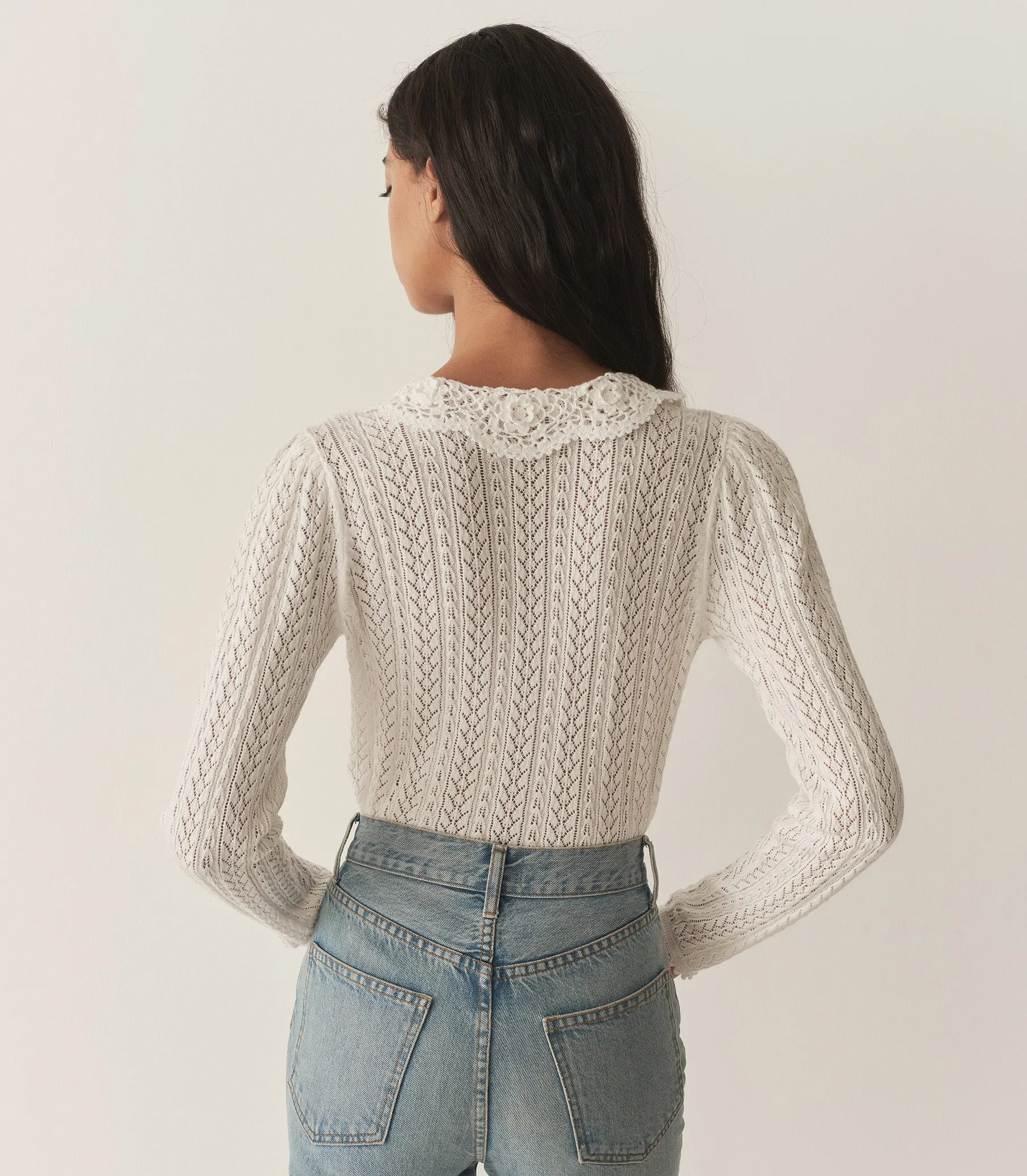 MARTINA CARDIGAN -- PALE LILY sold by Doen product image thumbnail 5