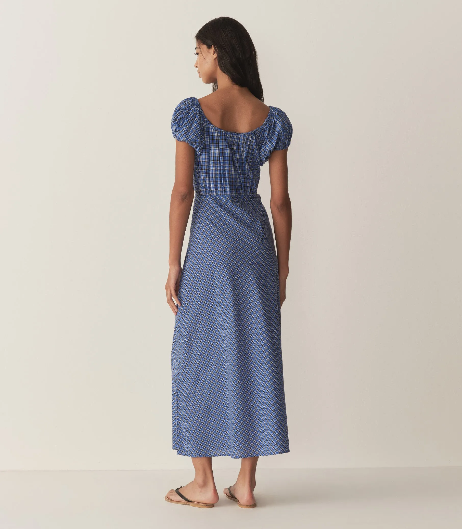 SOFIA DRESS -- CASSIS CHECK sold by Doen product image thumbnail 4