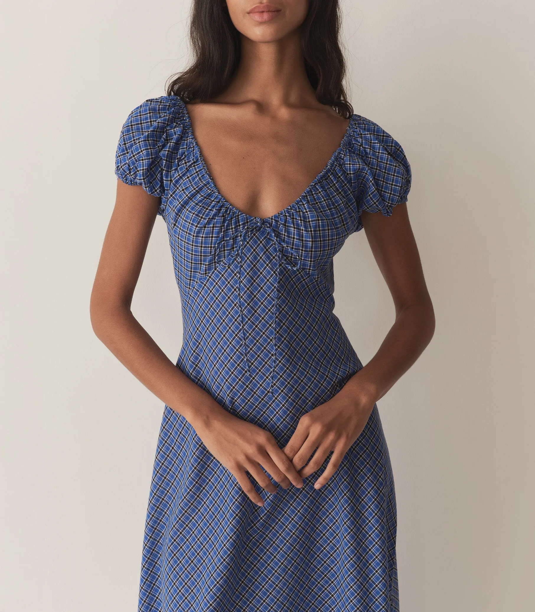 SOFIA DRESS -- CASSIS CHECK sold by Doen product image thumbnail 2