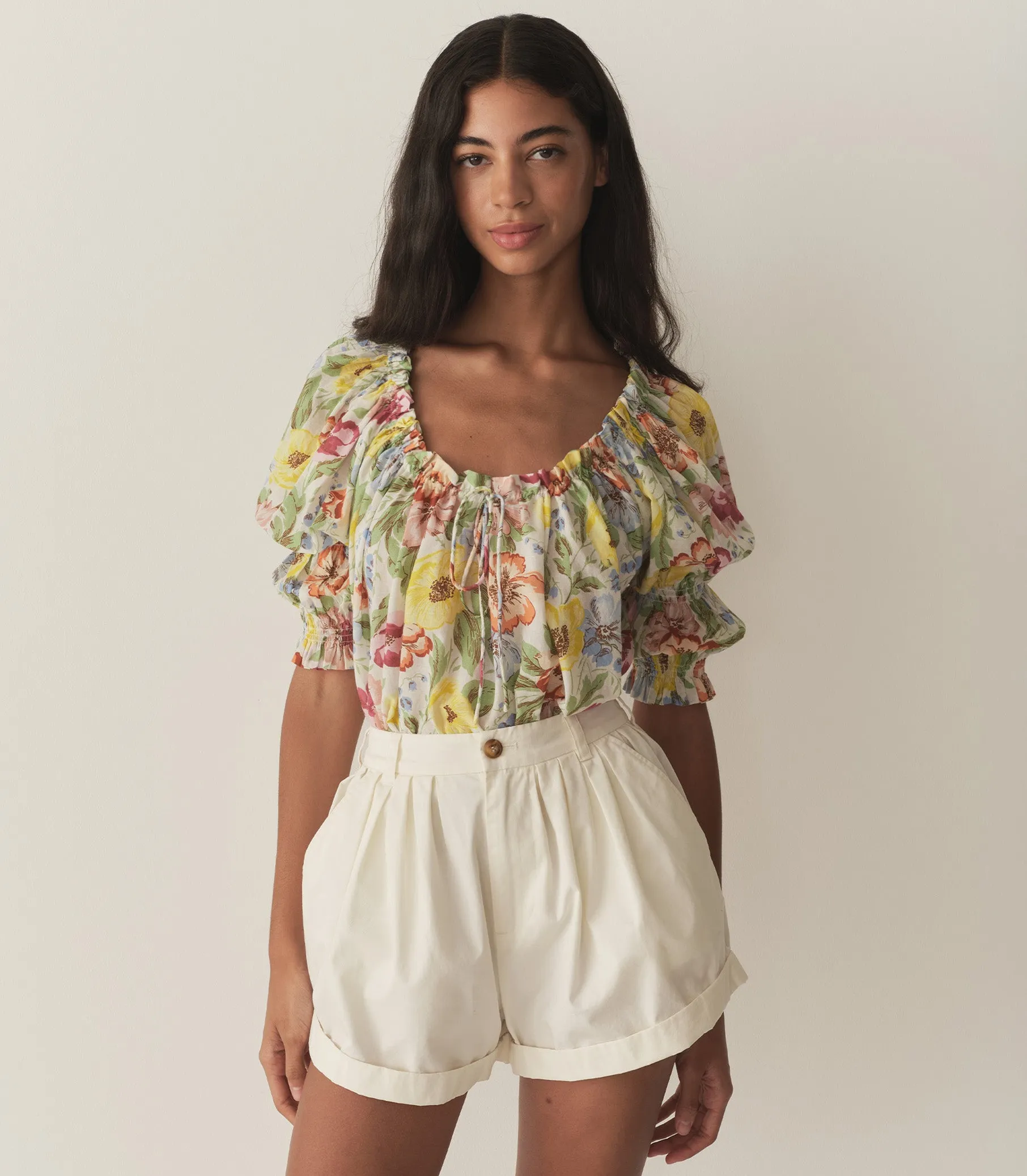 INEZ TOP -- BLANC ANEMONE BLOOM sold by Doen product image thumbnail 2