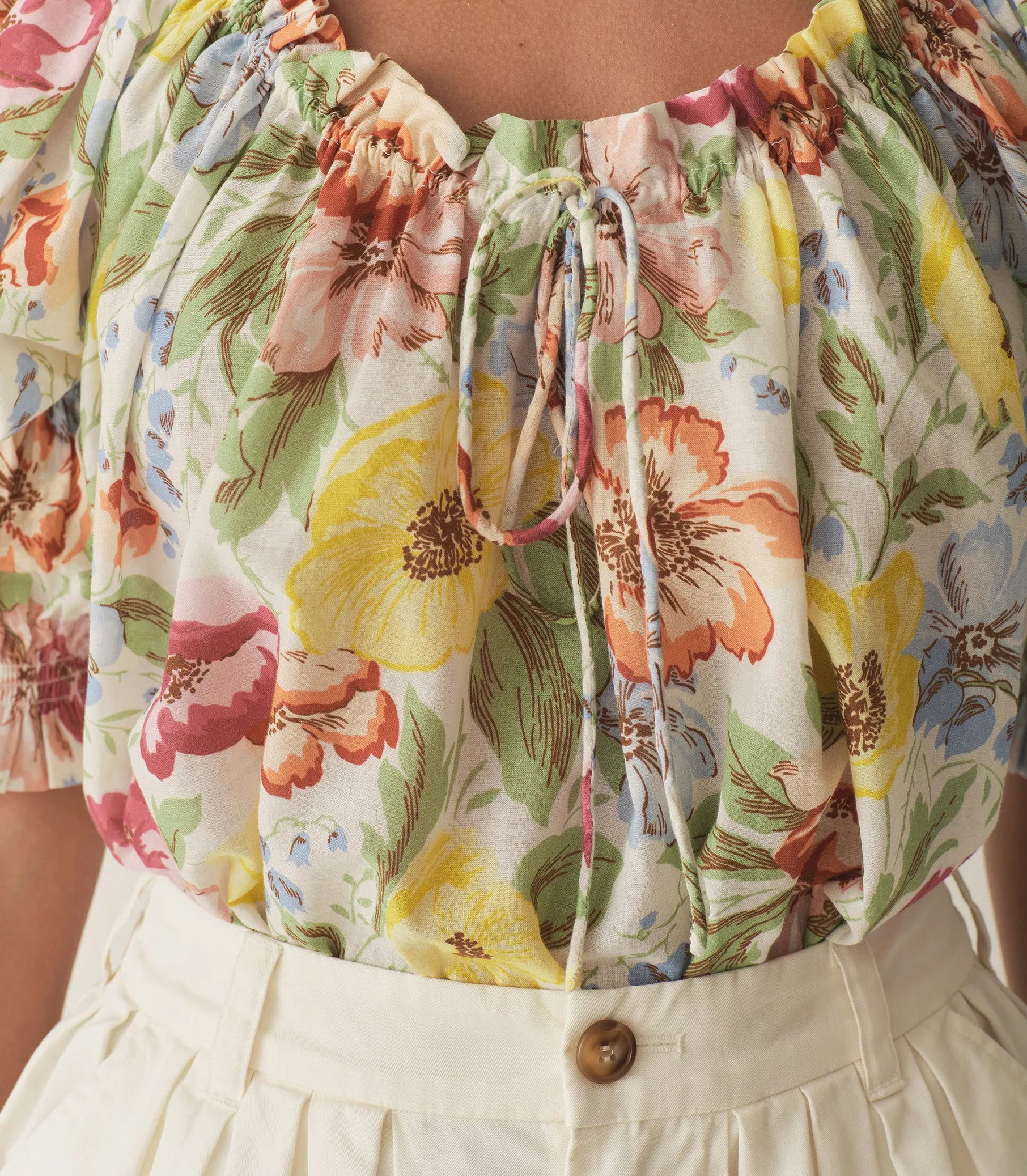 INEZ TOP -- BLANC ANEMONE BLOOM sold by Doen product image thumbnail 3