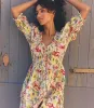 ISCHIA DRESS -- BLANC ANEMONE BLOOM sold by Doen
