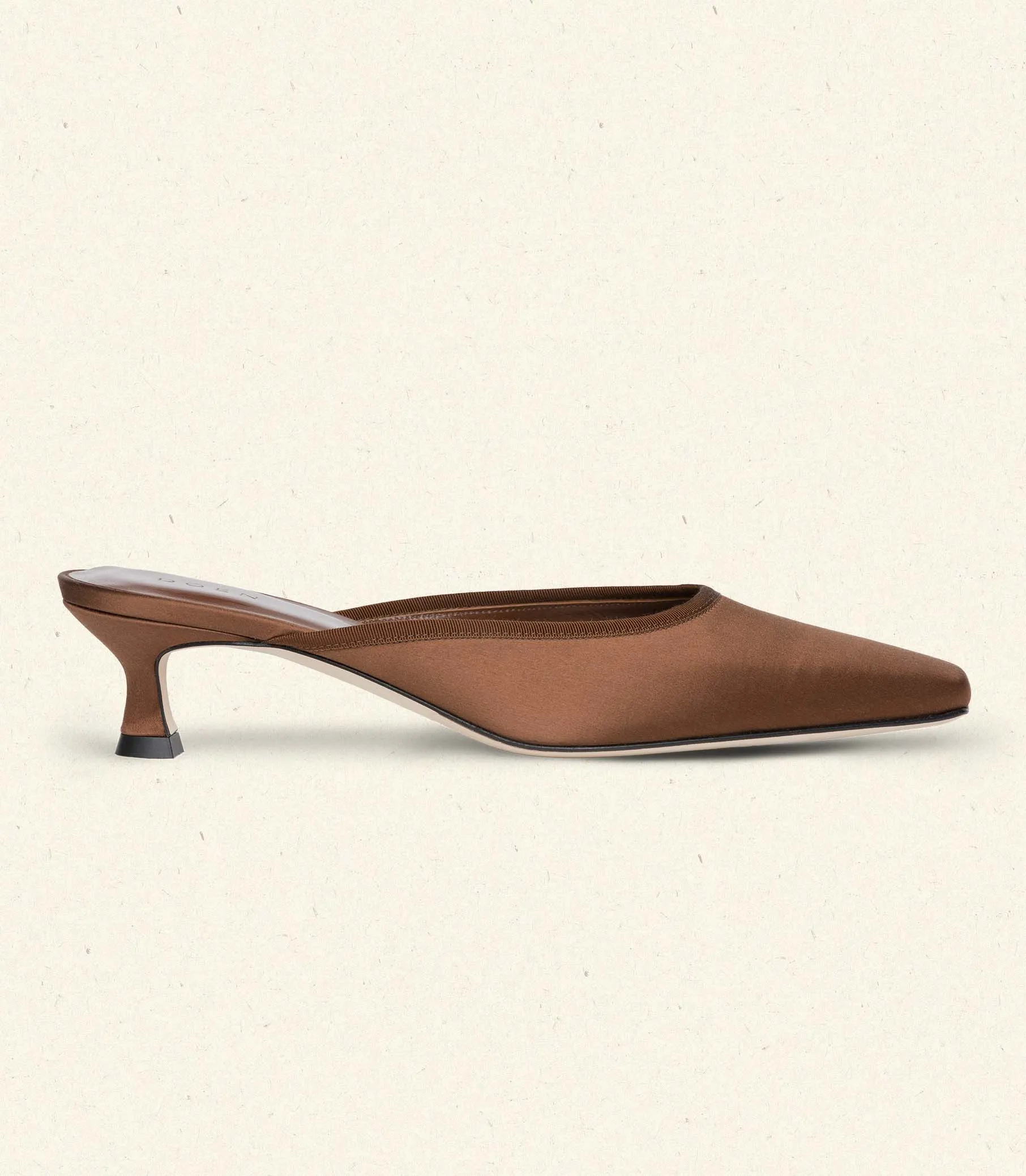 LUMA HEEL -- CHOCOLATE SATIN sold by Doen product image thumbnail 5