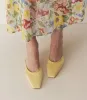 LUMA HEEL -- LEMON SATIN sold by Doen