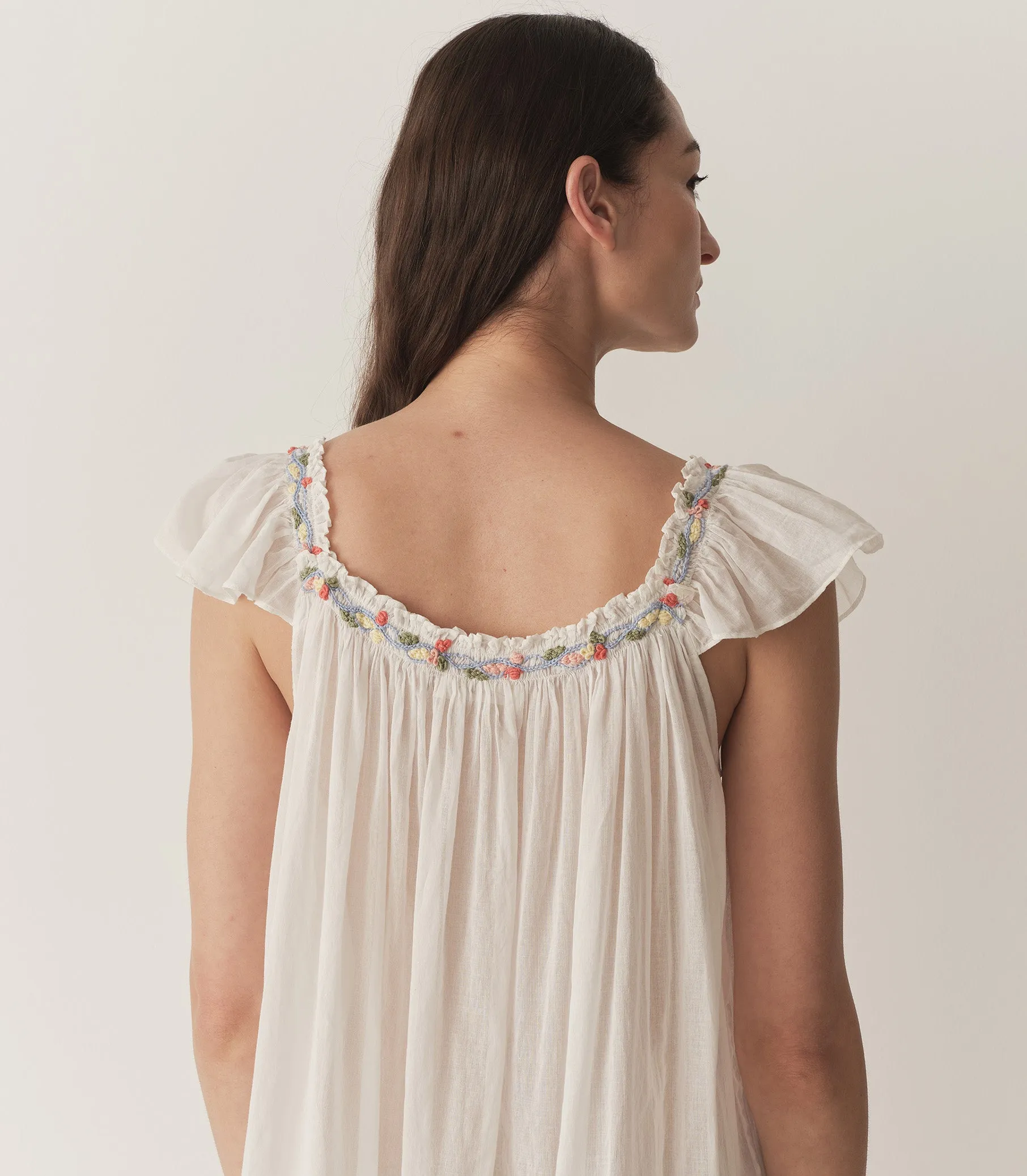 ORELLE NIGHTGOWN -- SALT sold by Doen product image thumbnail 4