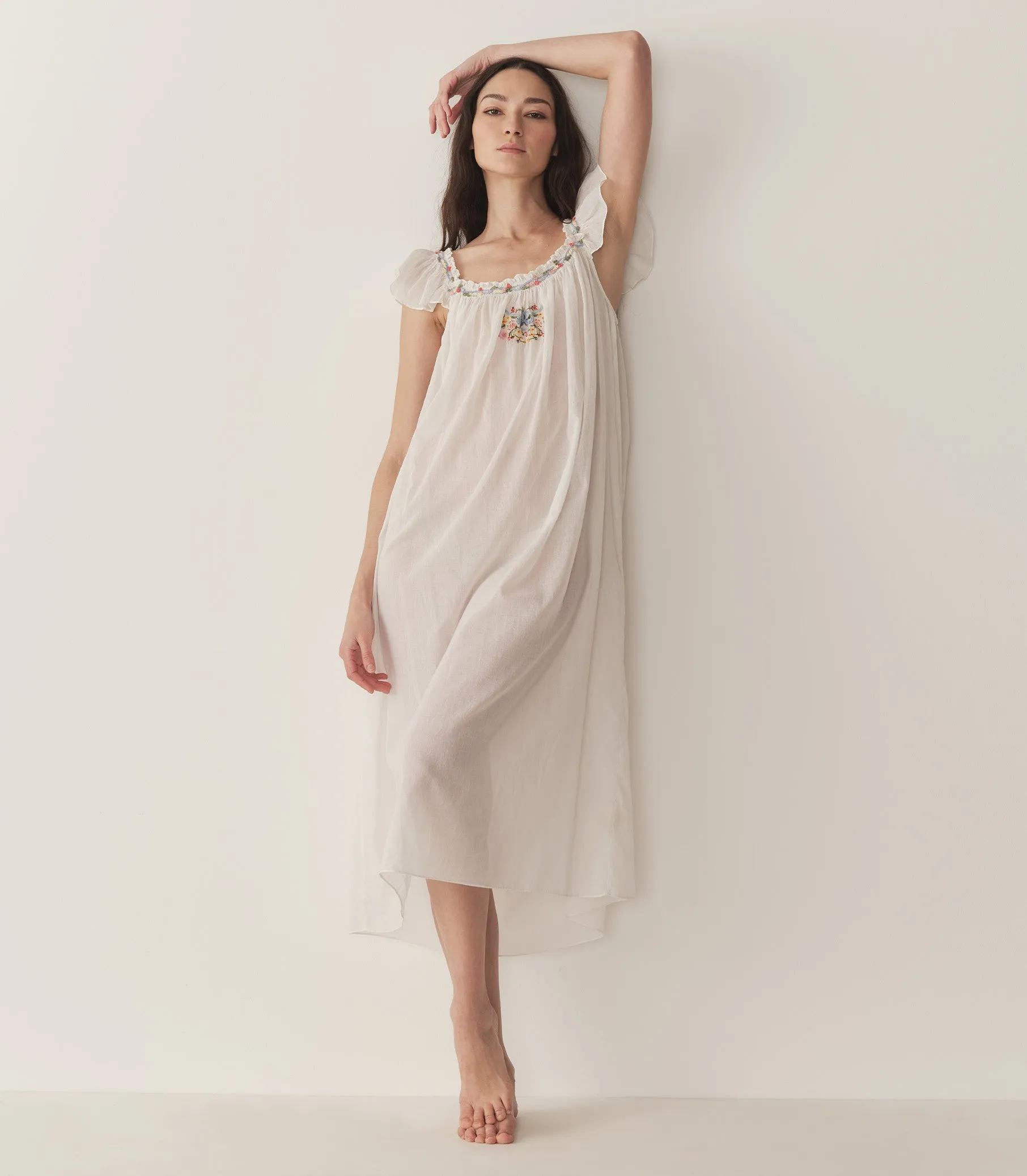 ORELLE NIGHTGOWN -- SALT sold by Doen product image thumbnail 2