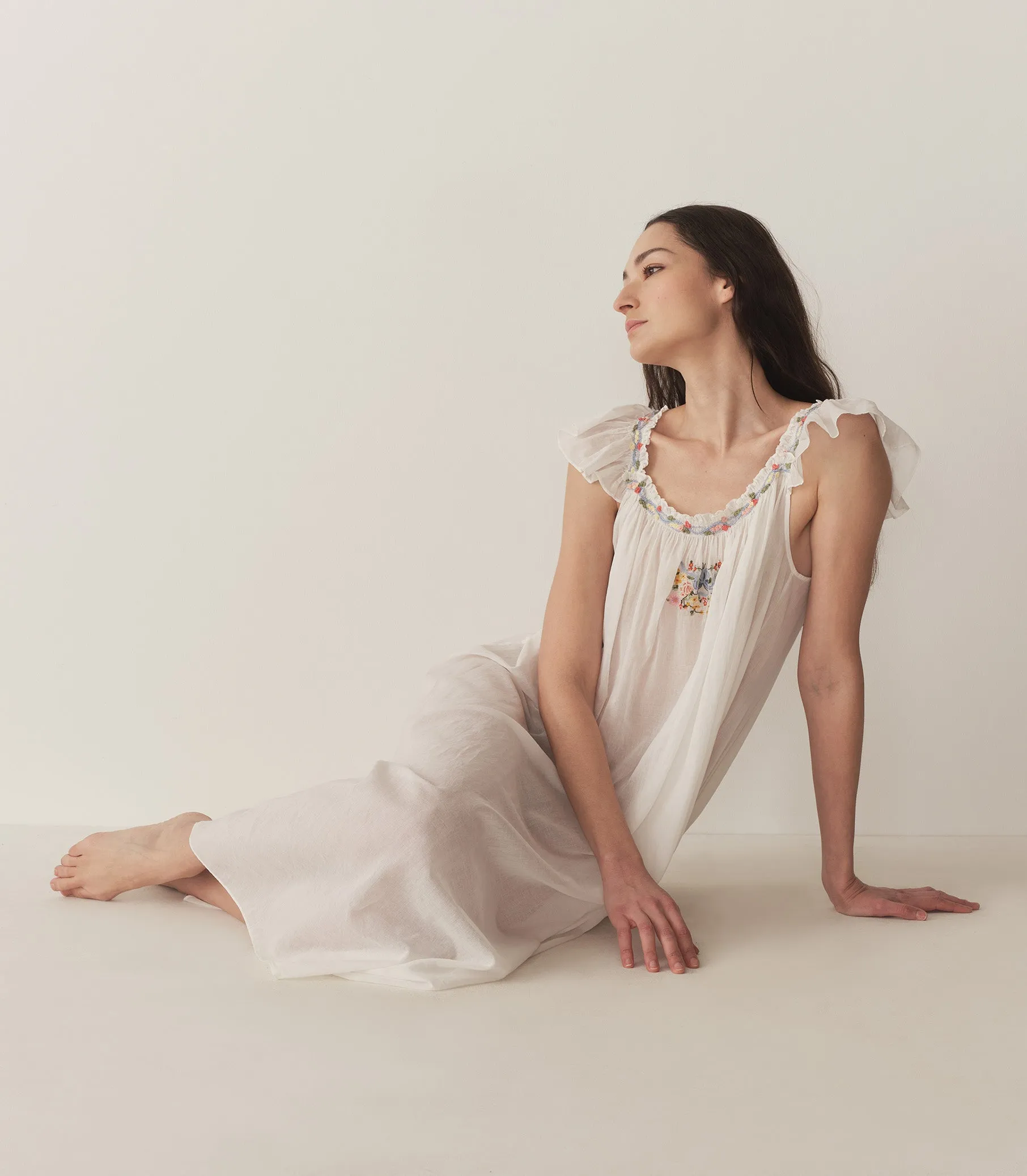 ORELLE NIGHTGOWN -- SALT sold by Doen product image thumbnail 5