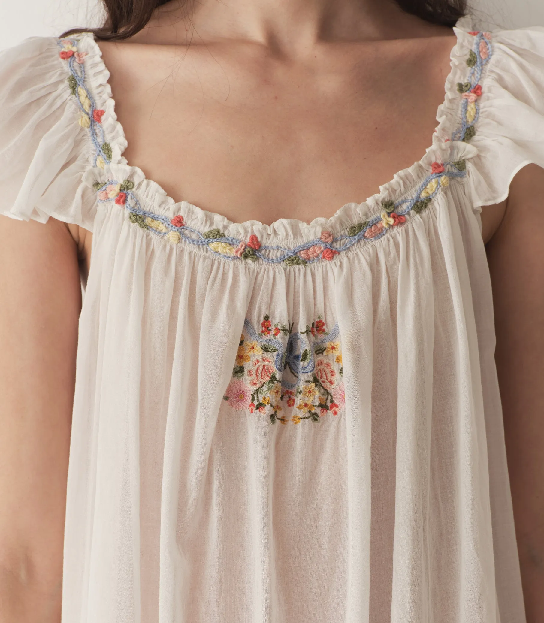 ORELLE NIGHTGOWN -- SALT sold by Doen product image thumbnail 3