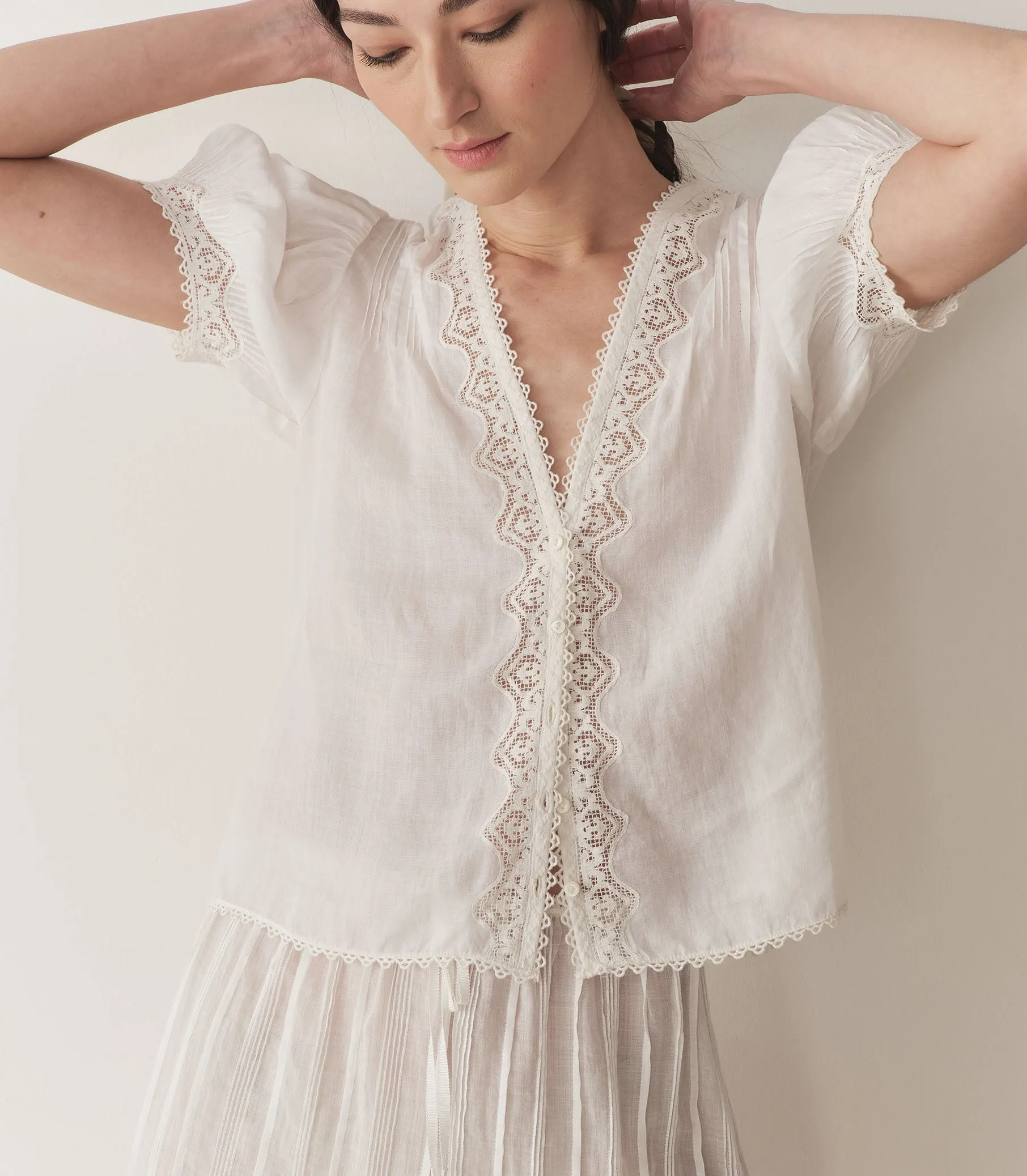 BRIGITTA TOP -- SALT sold by Doen product image thumbnail 3