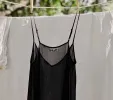 SHORT DEEP V-NECK SLIP -- BLACK sold by Doen