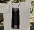SHORT DEEP V-NECK SLIP -- BLACK sold by Doen