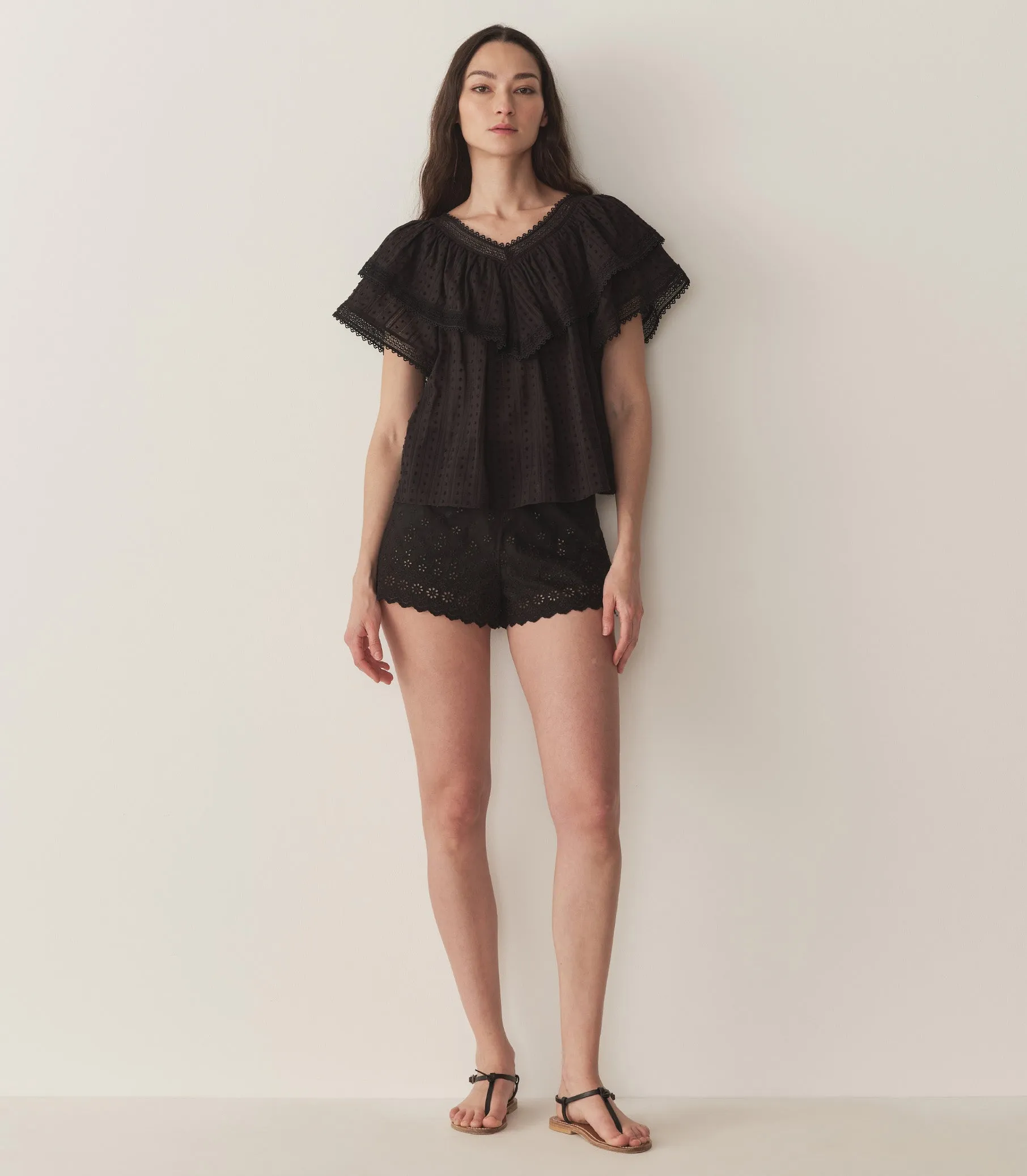 COSENZA TOP -- BLACK sold by Doen product image thumbnail 4