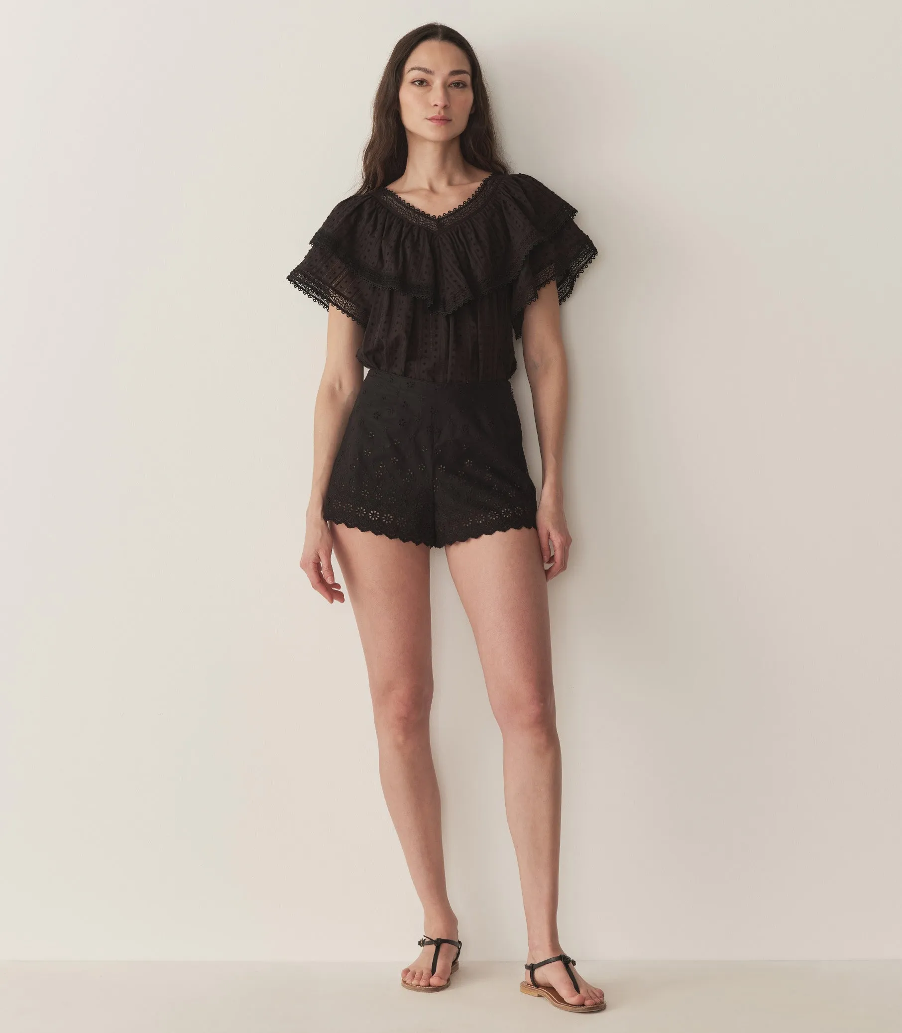 COSENZA TOP -- BLACK sold by Doen product image thumbnail 3