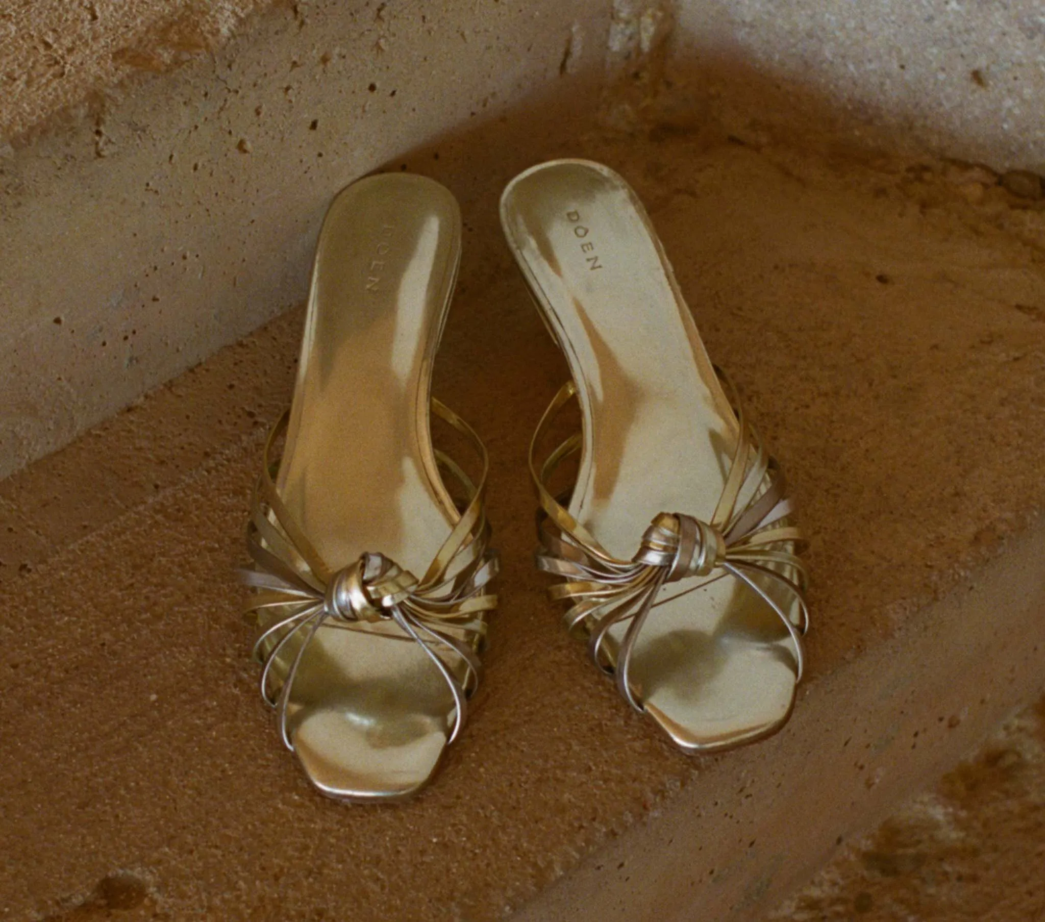 GIO SANDAL -- MIXED METALLIC LEATHER sold by Doen