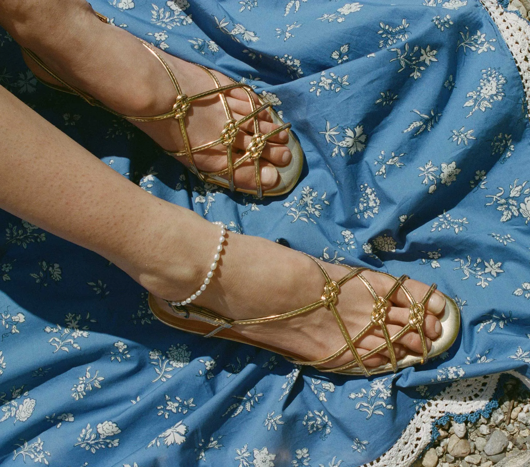 CORSICA SANDAL -- BRASS sold by Doen