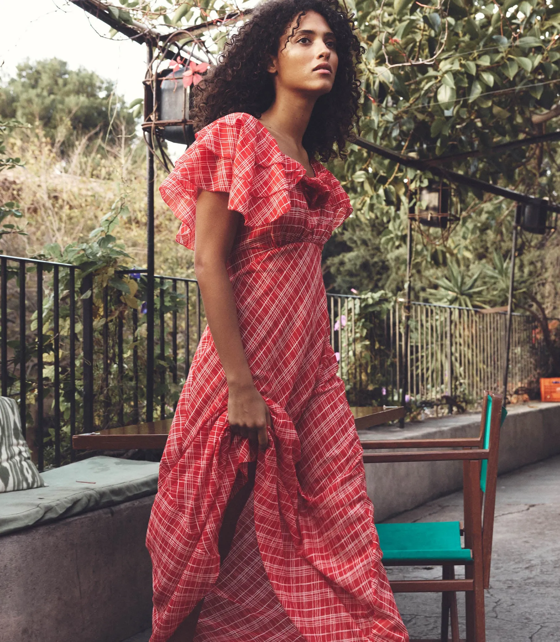 NEVARA DRESS -- SYLVIE PLAID sold by Doen product image thumbnail 2